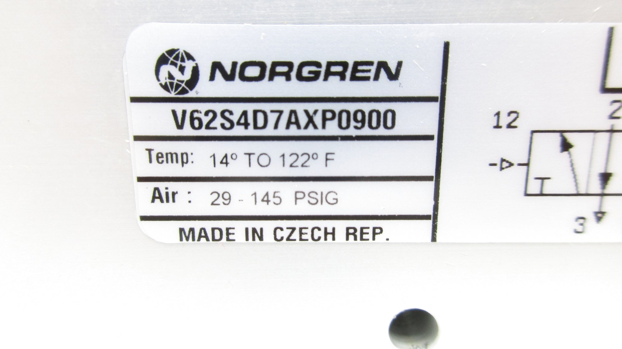 NORGREN V62S4D7AXP0900 29-145PSIG NSMP