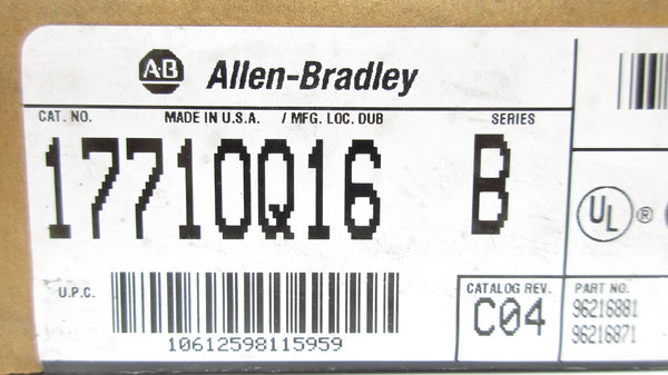 ALLEN BRADLEY 1771-OQ16 SER. B F/W A DATE: 1997 NSFS