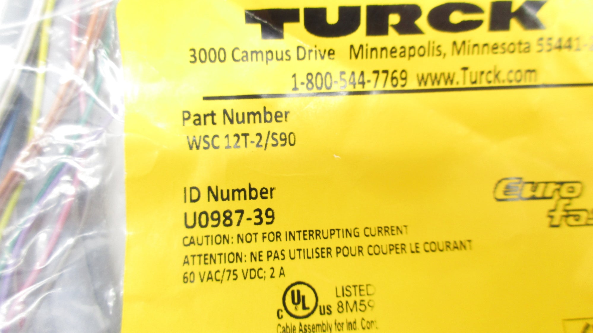 TURCK WSC12T-2/S90 NSMP