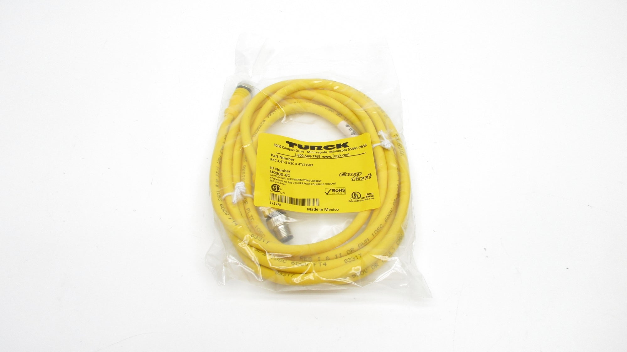 TURCK RKC4.4T-3-RSC4.4T/S1587 NSMP