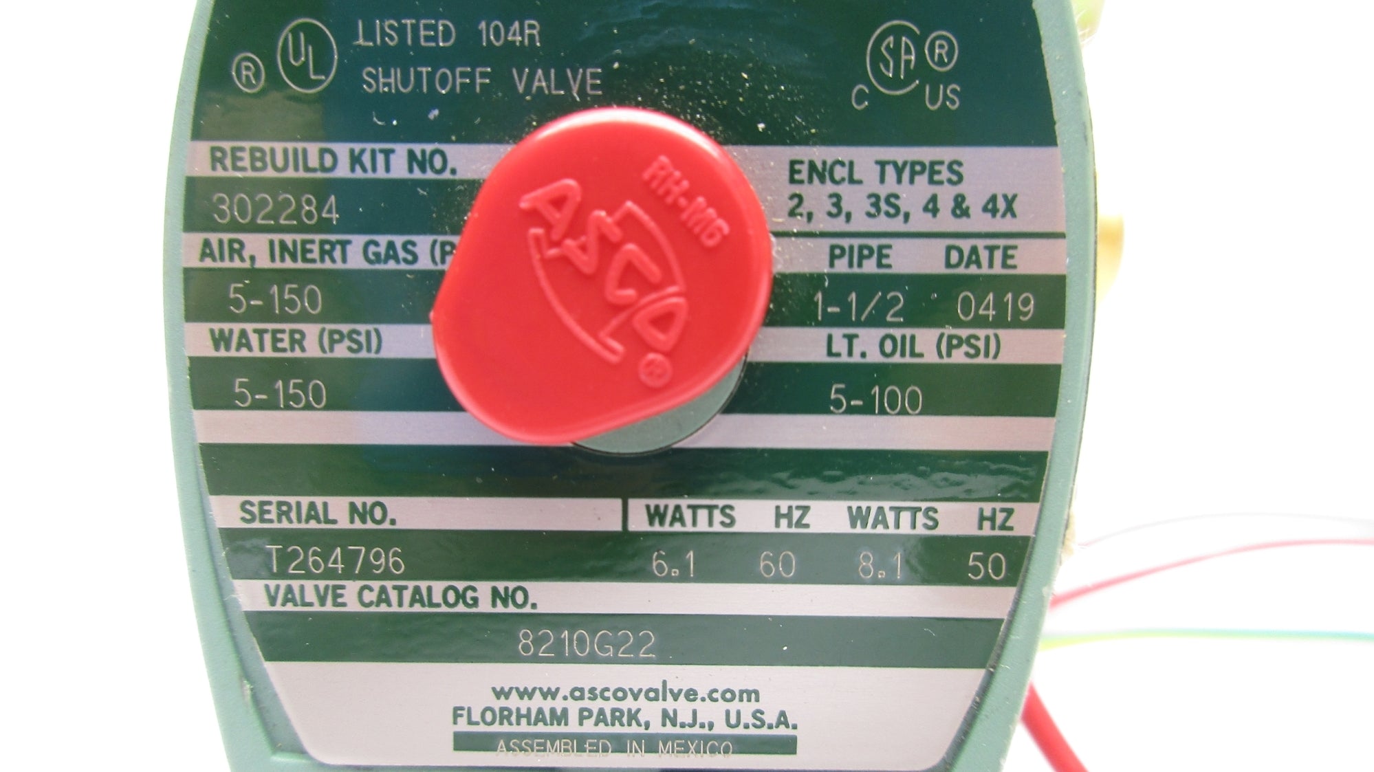 ASCO 8210G22 5-150PSI 24V NSNP