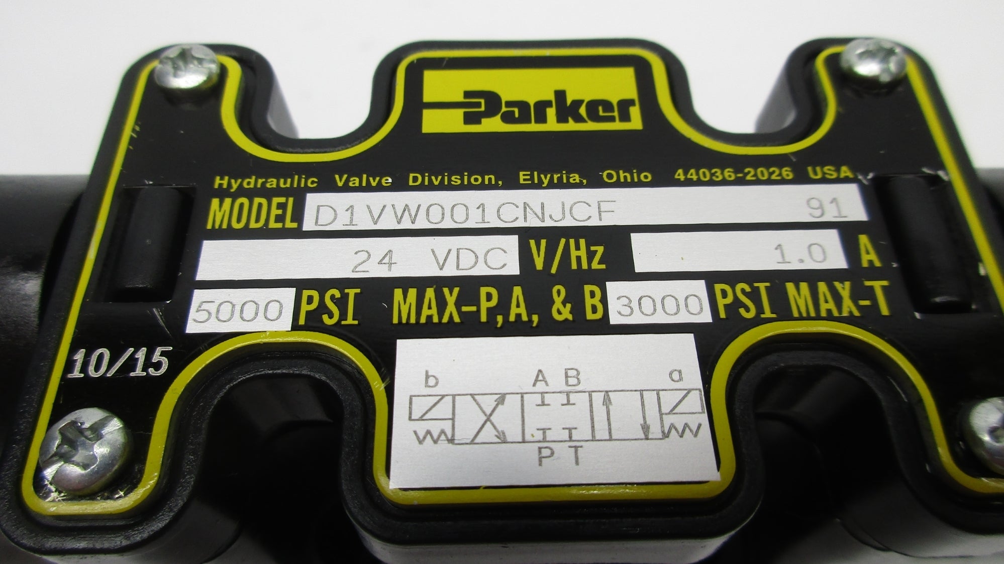 PARKER D1VW001CNJCF-91 5000PSI 24VDC NSMP