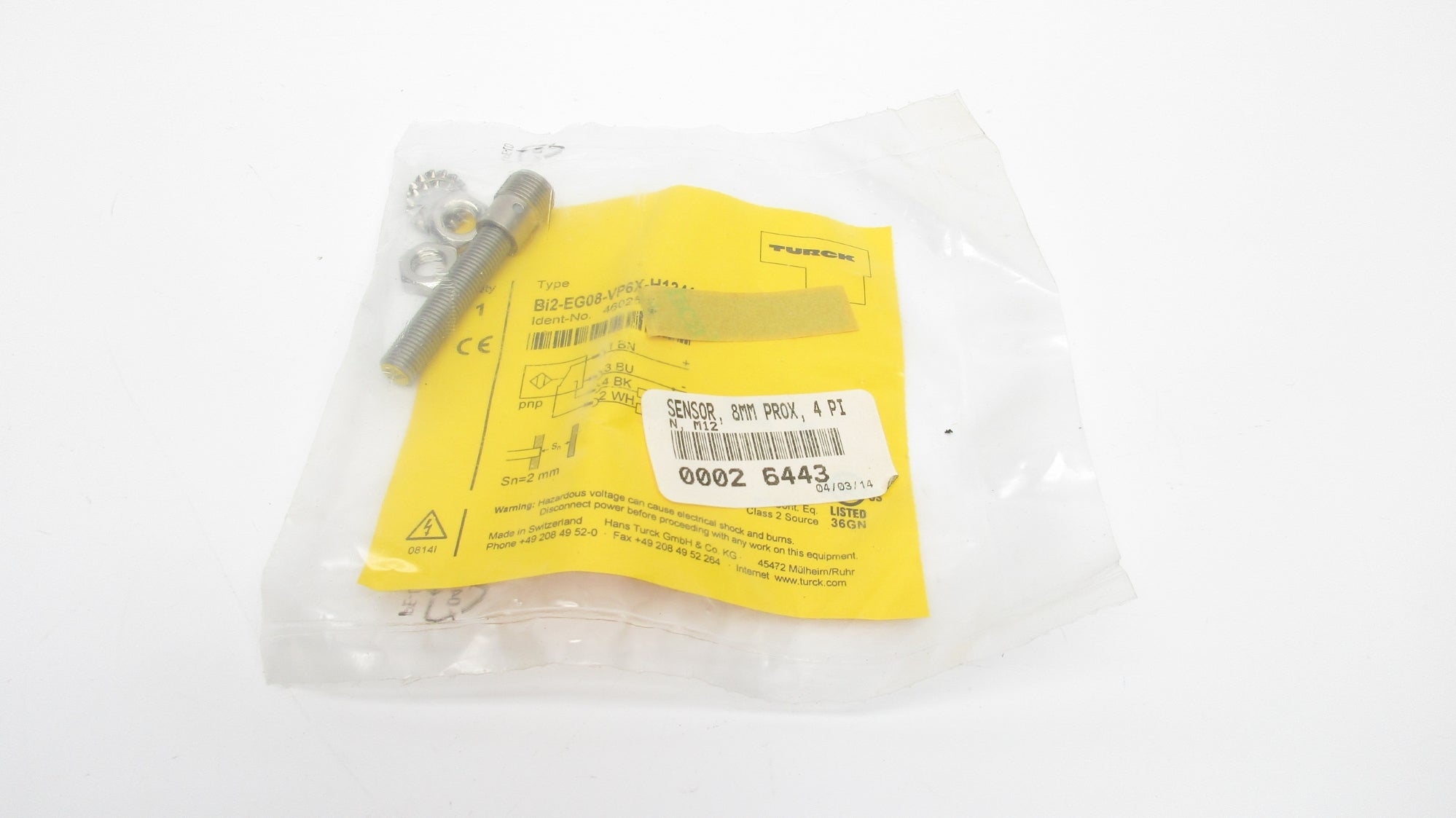 TURCK BI2-EG08-VP6X-H1341 NSMP