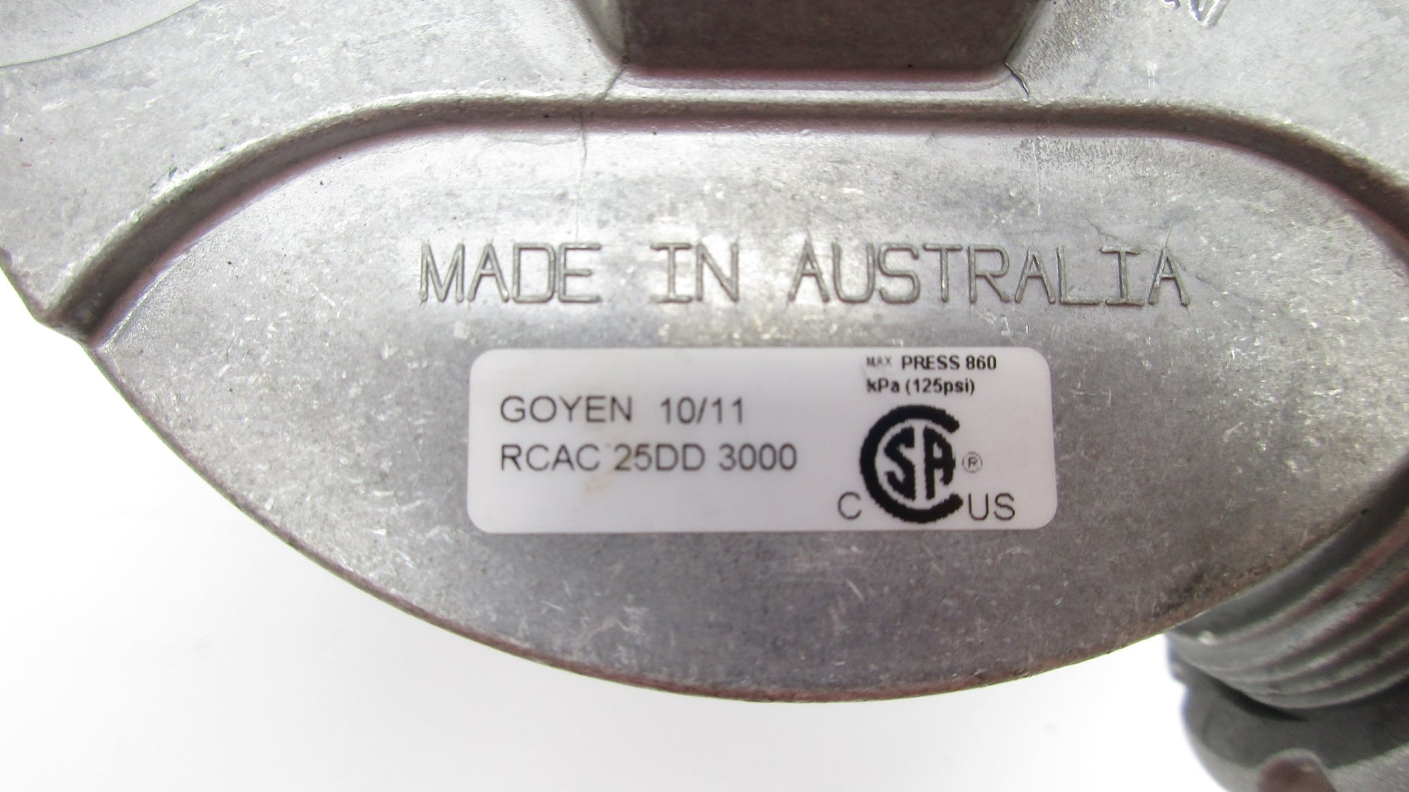 GOYEN RCAC25DD3000 125PSI NSNP