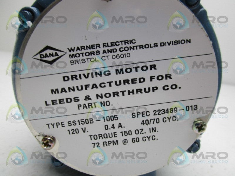 WARNER ELECTRIC SS150B-1005 * NEW IN ORIGINAL PACKAGE *