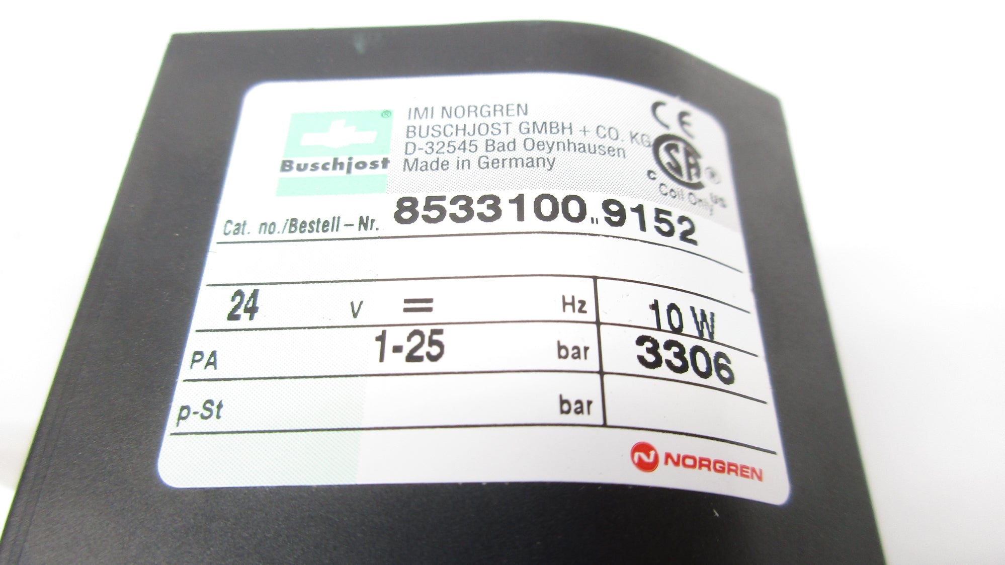BUSHJOST 8533100.9152 24V 1-25PSI NSNP
