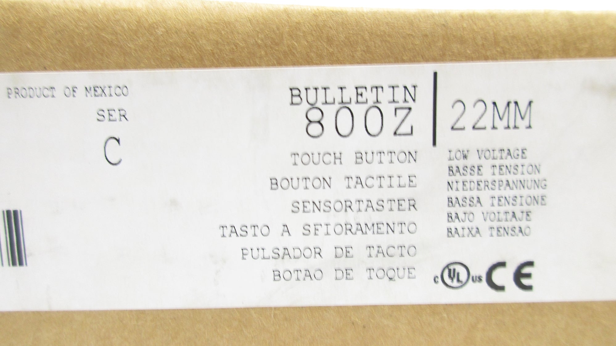 ALLEN BRADLEY 800Z-GL2065 SER. C (BR/WH) NSMP