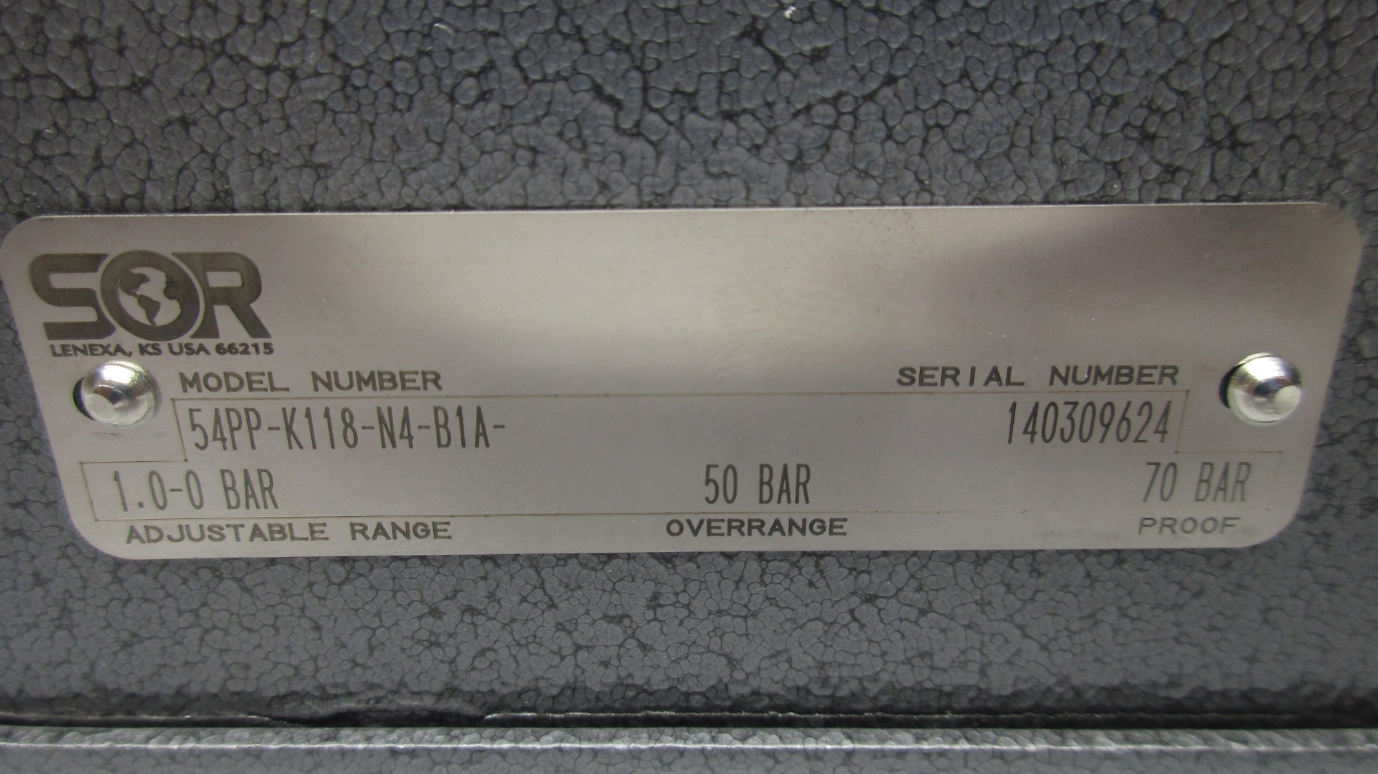SOR 54PP-K118-N4-B1A NSNP