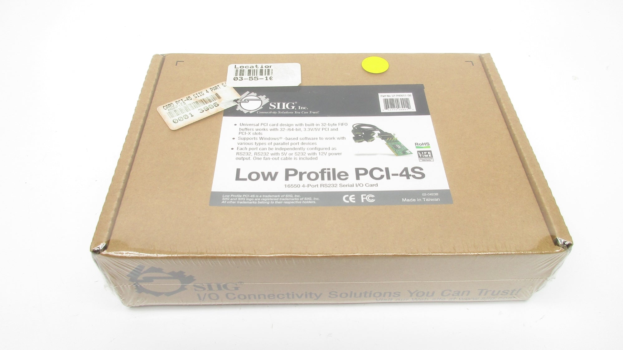 SIIG PCI-4S LP-P40011-S6 NSFS
