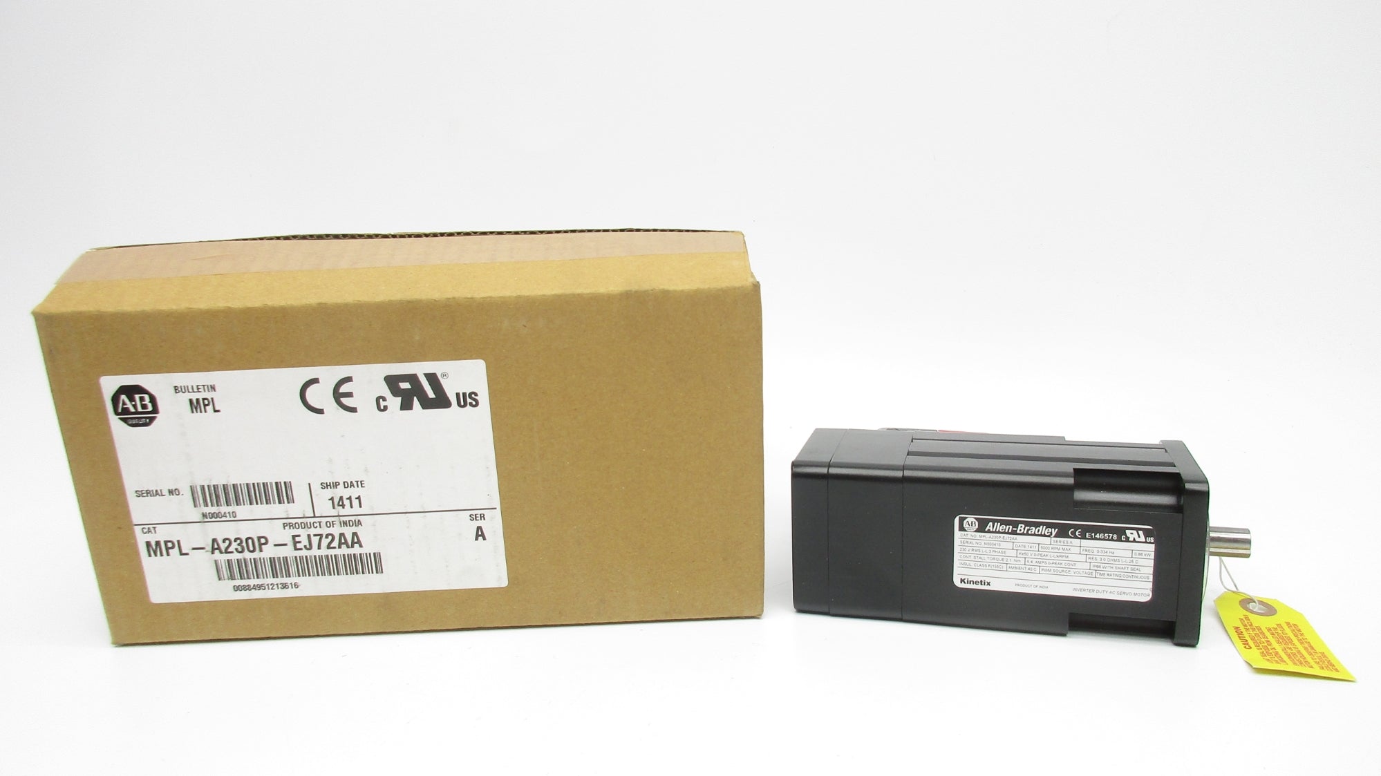 ALLEN BRADLEY MPL-A230P-EJ72AA SER. A (BR/WH) NSMP
