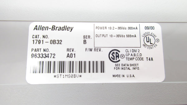 ALLEN BRADLEY 1791-0B32 SER. B NSMP