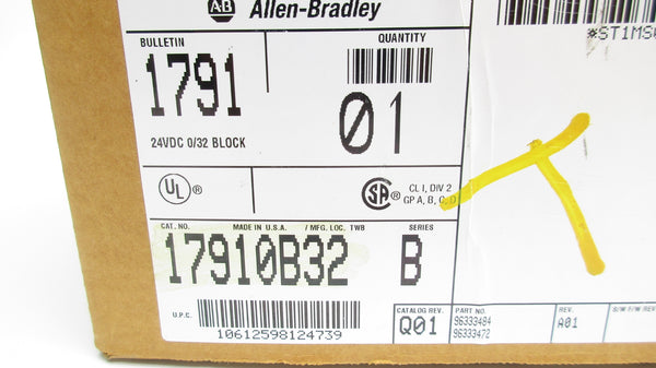 ALLEN BRADLEY 1791-0B32 SER. B NSMP
