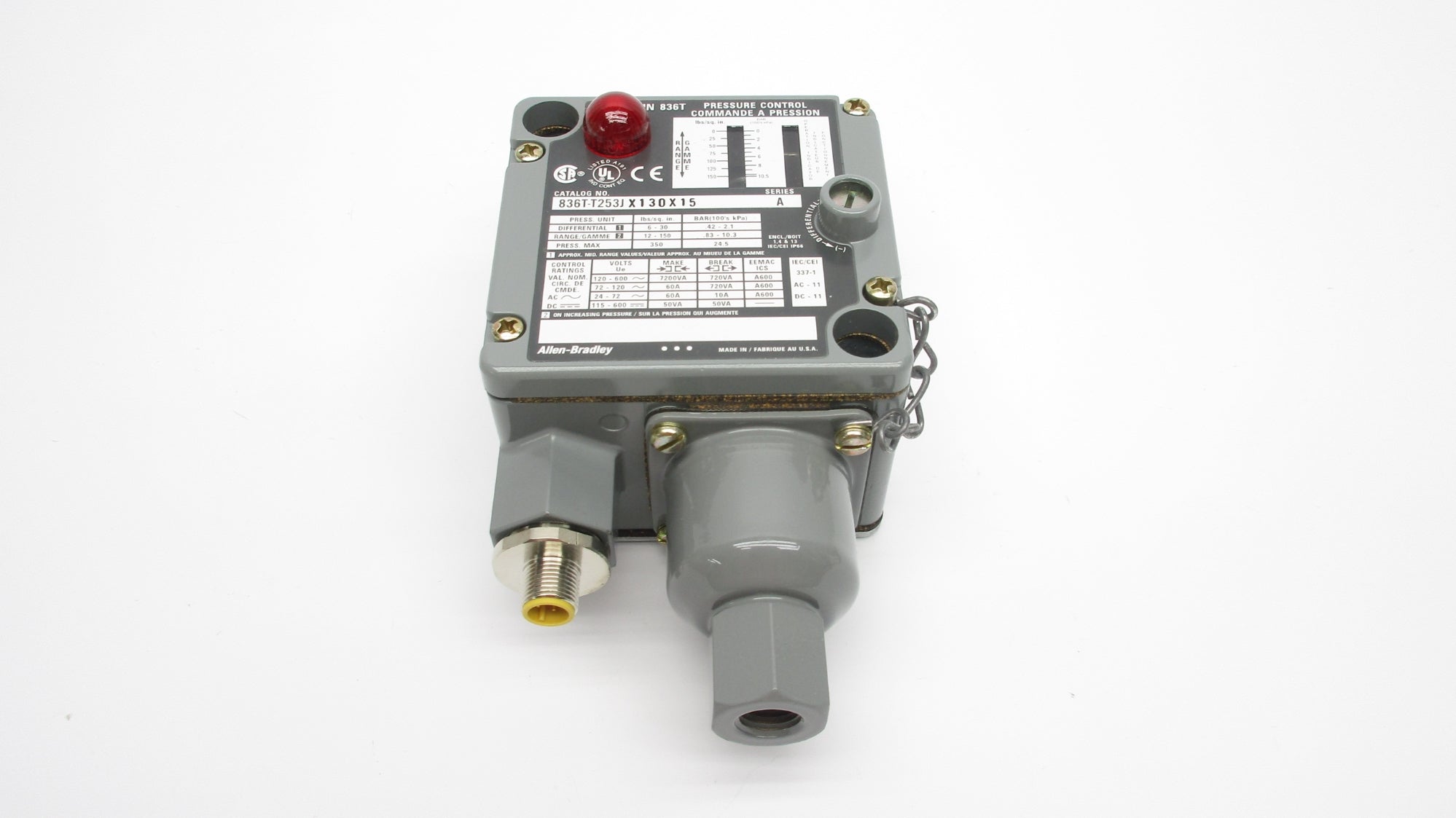 INDUSTRIAL SPARE PART 836T-T253JX130X15 SER. A 12-150PSI (BR/WH) NSMP