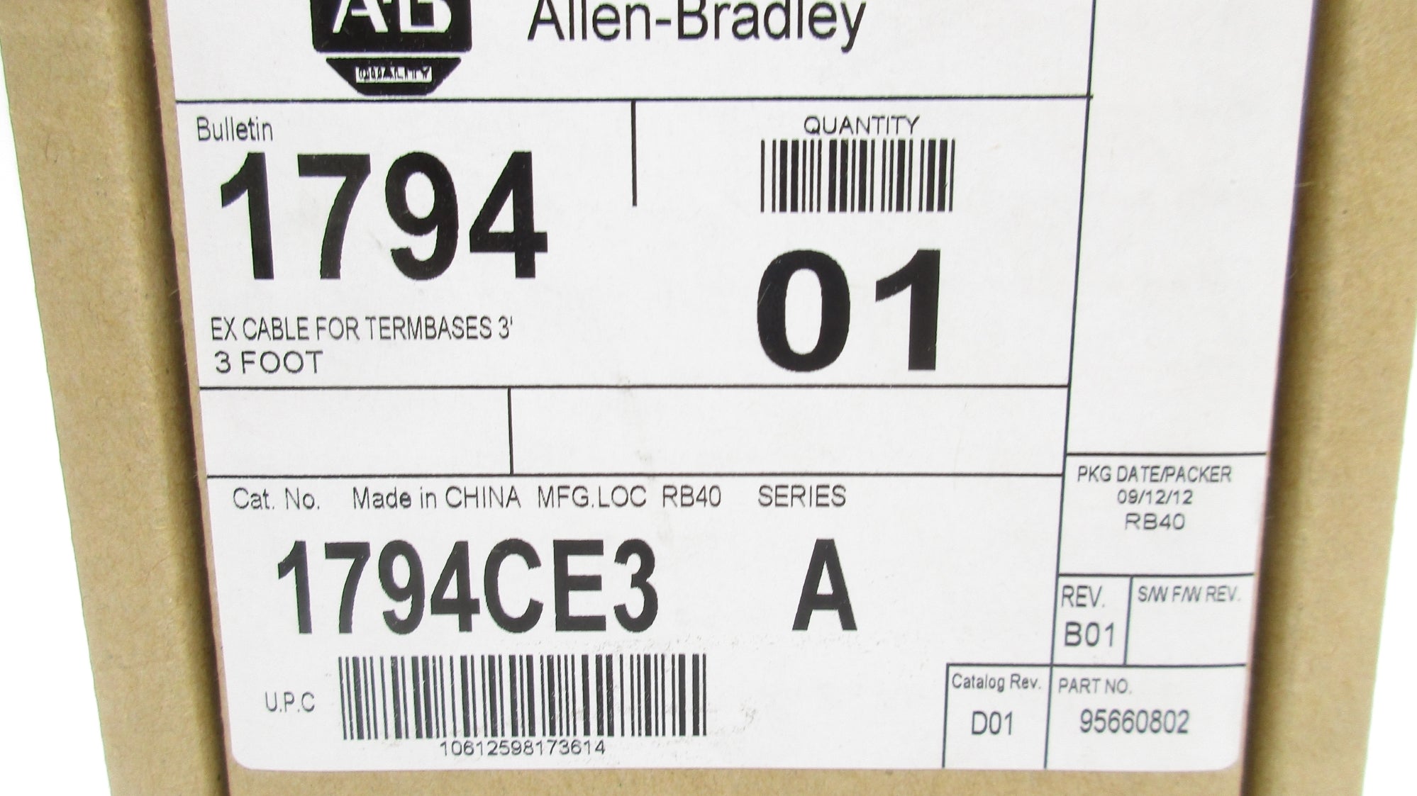 ALLEN BRADLEY 1794-CE3 SER. A NSMP