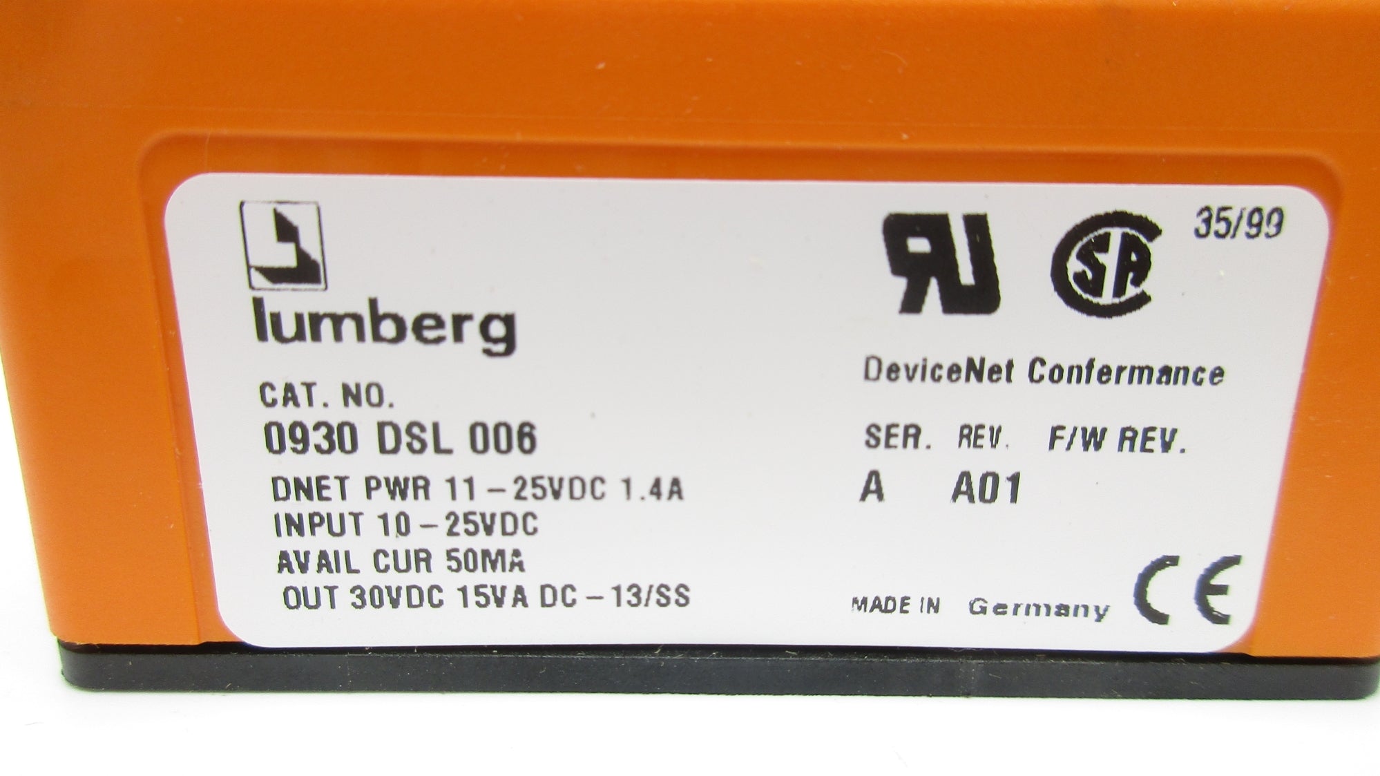 LUMBERG 0930DSL006 SER. A NSNP