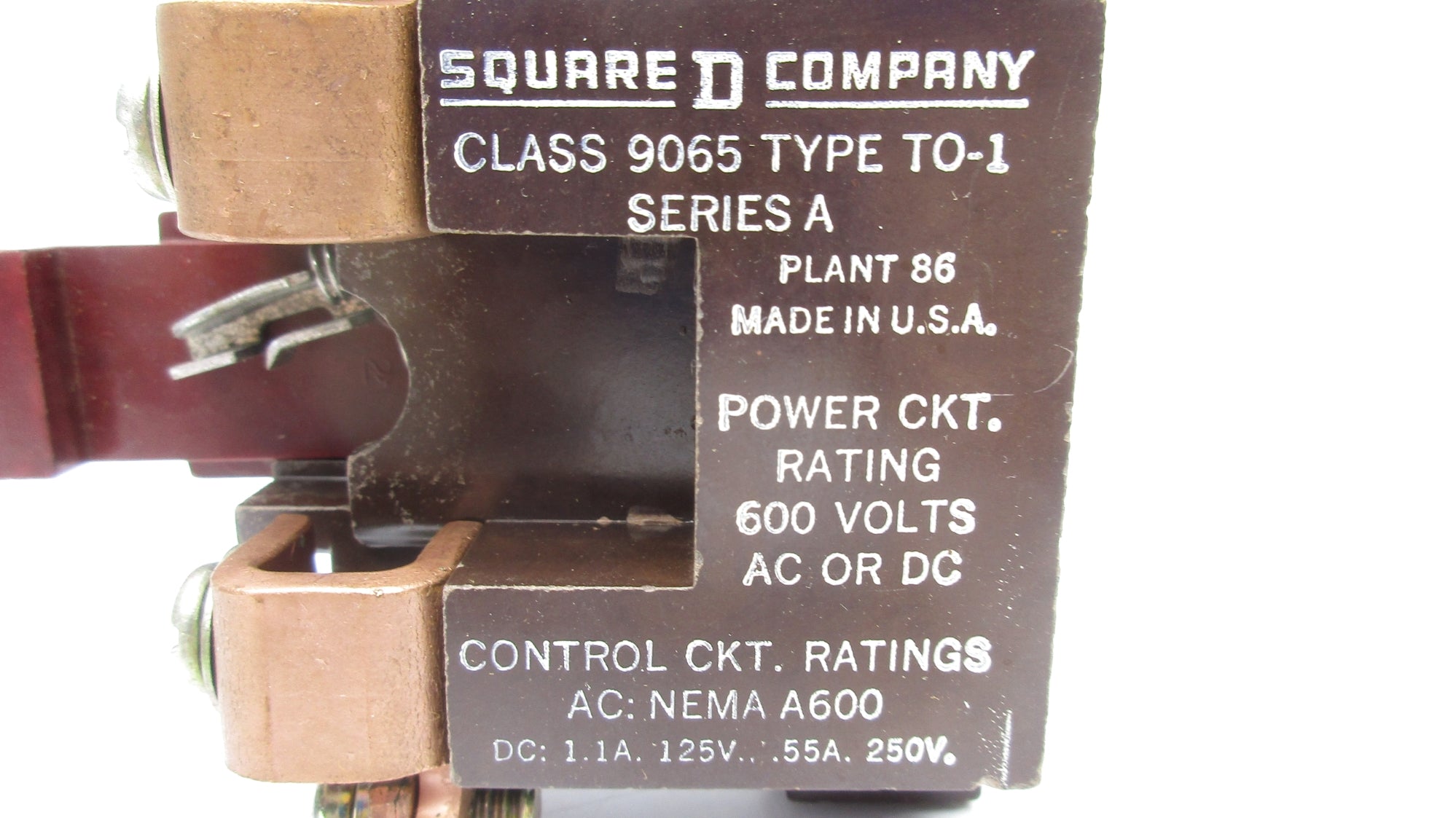 SQUARE D 9065TO1 SER. A  250V UNMP