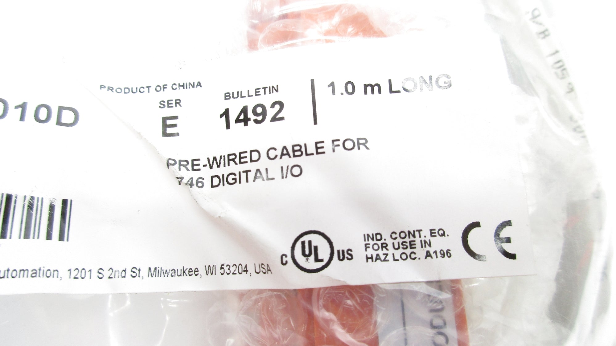 ALLEN BRADLEY 1492-CABLE010D SER. E NSMP