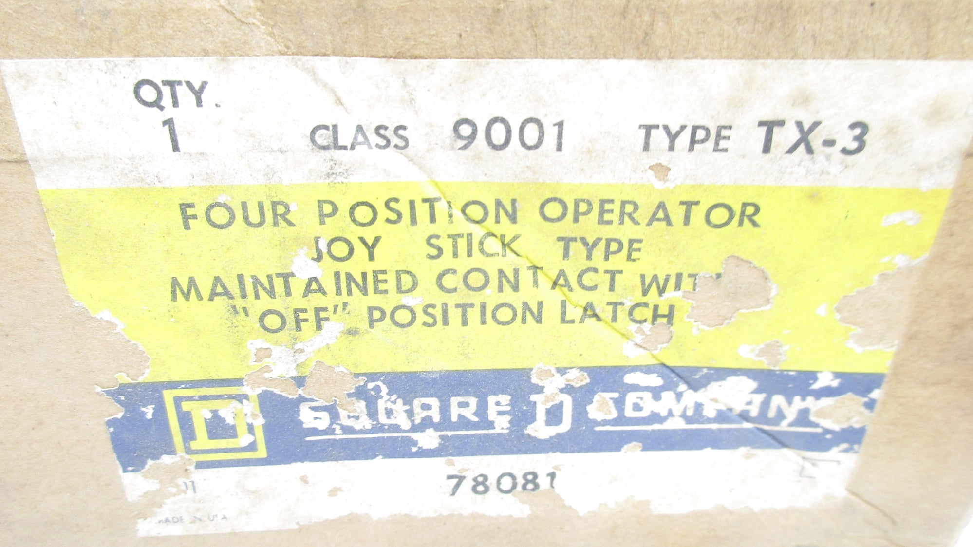 SQUARE D 9001TX3 NSMP