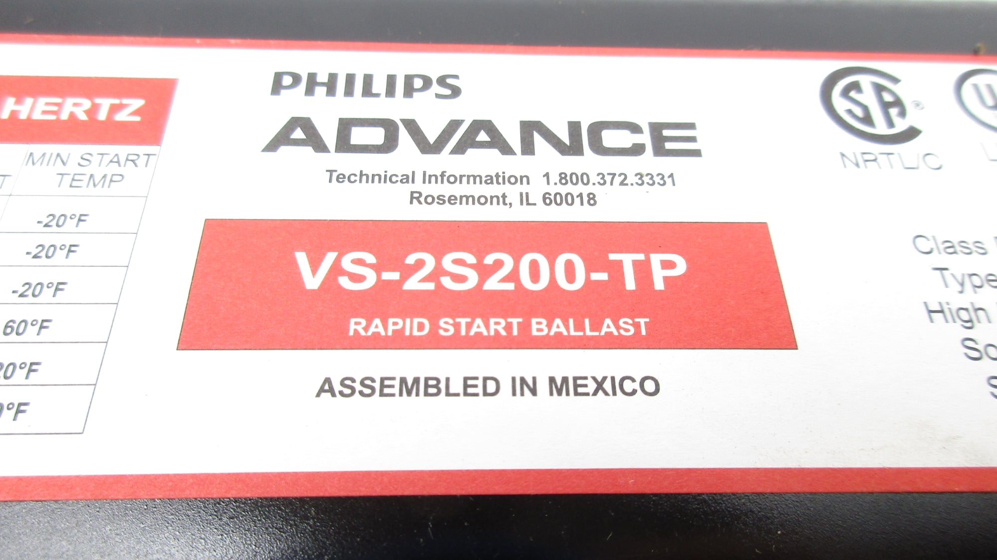 PHILIPS ADVANCE VS2S200TP NSMP