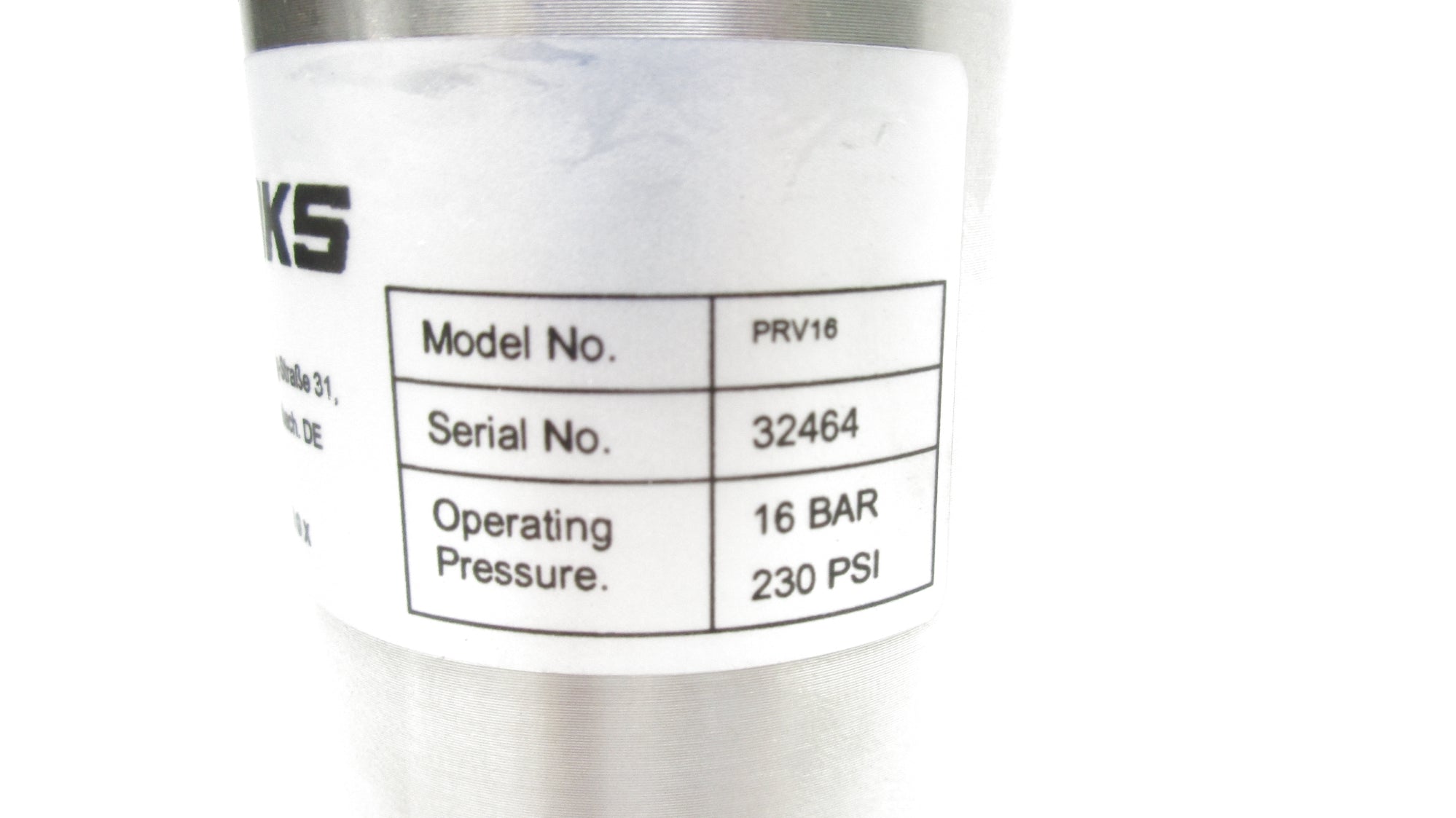 BINKS PRV16 230PSI NSNP