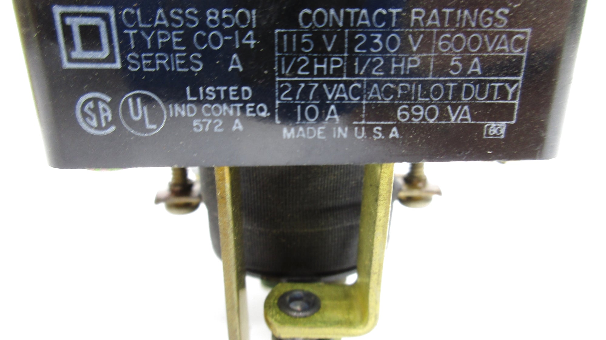 SQUARE D 8501CO14 SER. A 480/60 440/50 10A NSMP
