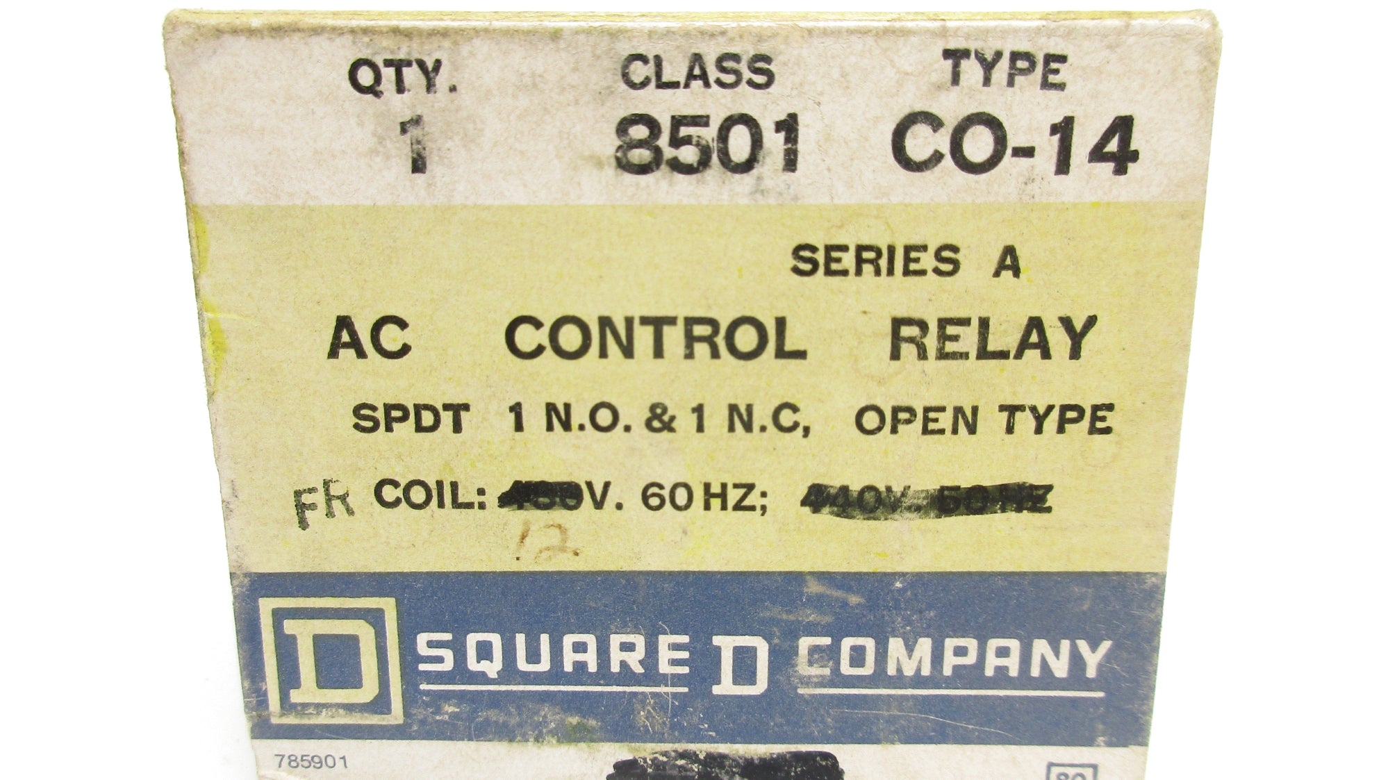 SQUARE D 8501CO14 SER. A 480/60 440/50 10A NSMP