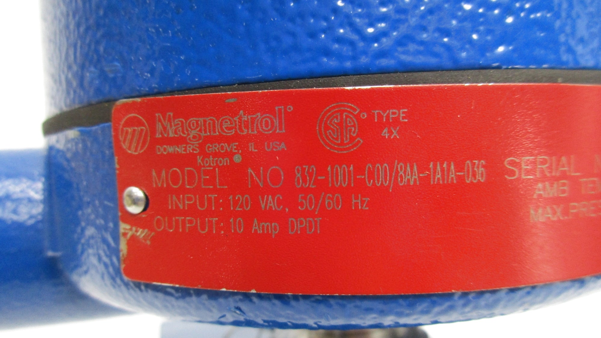 MAGNETROL 832-1001-C00/8AA-1A1A-036 (AS PICTURED) NSNP