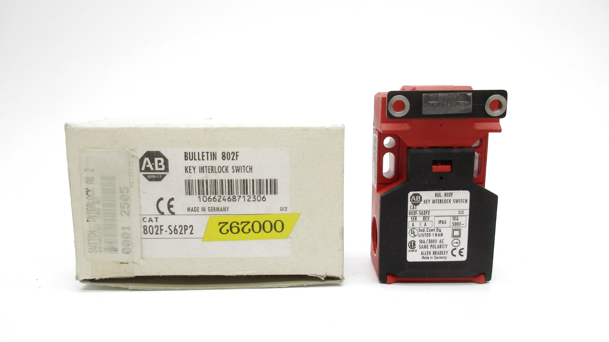 ALLEN BRADLEY 802F-S62P2 SER. A NSMP