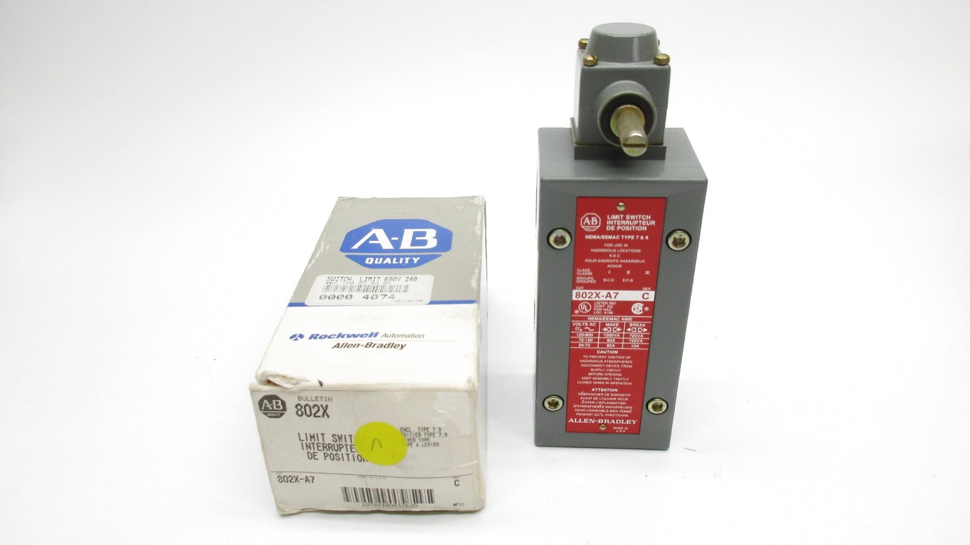 ALLEN BRADLEY 802X-A7 SER. C (WH) NSMP