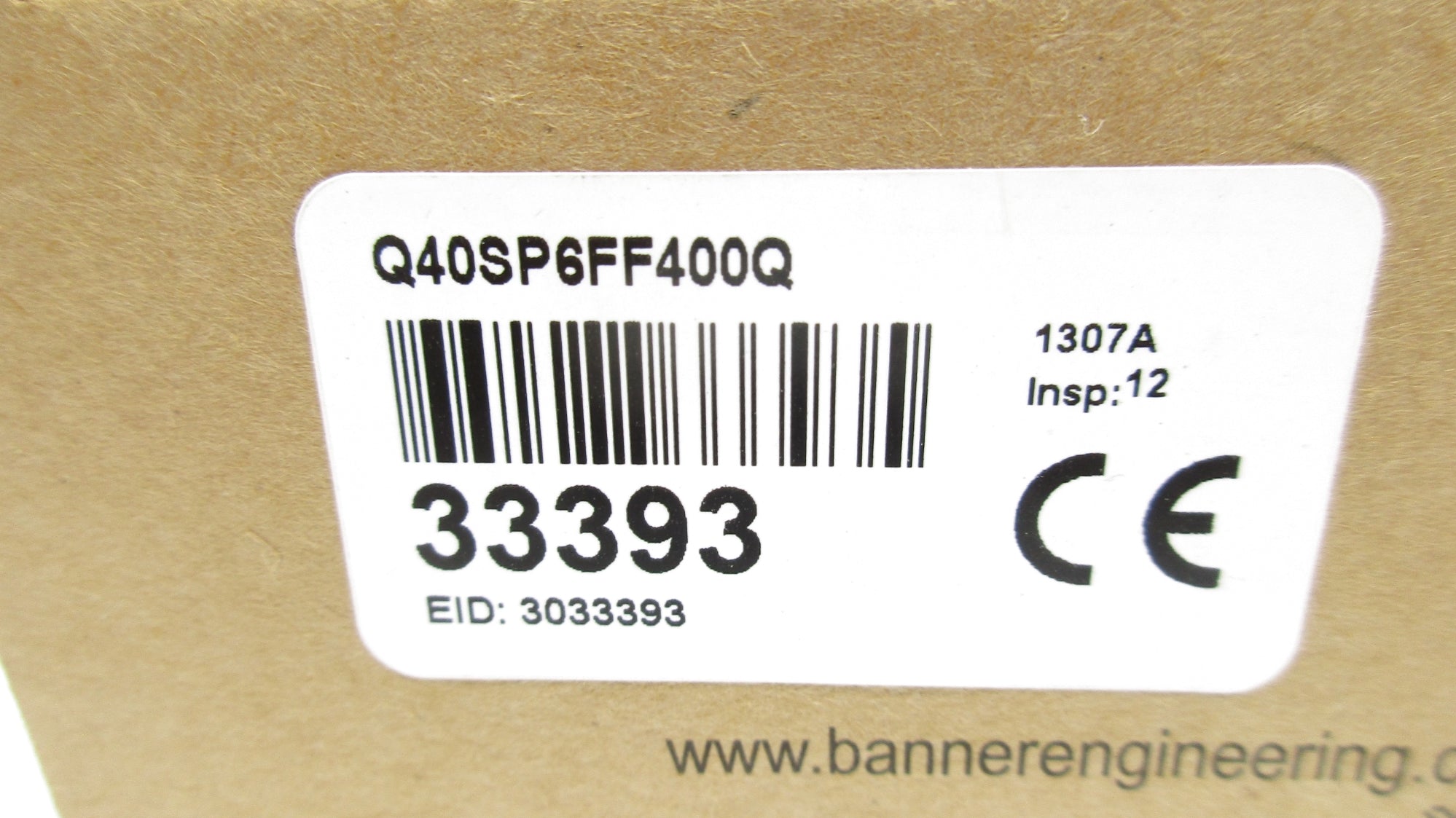 BANNER ENGINEERING Q40SP6FF400Q 33393 NSMP