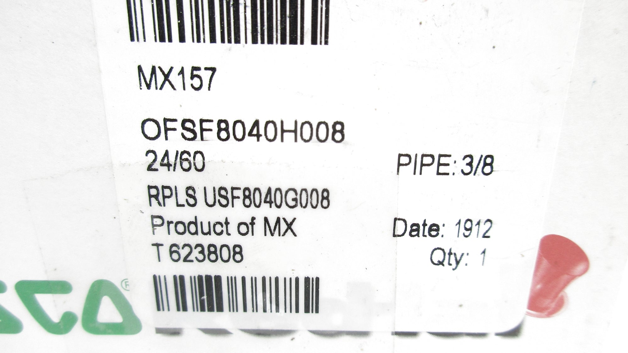 ASCO OFSF8040H008 24V 15PSI 3/8" NSMP