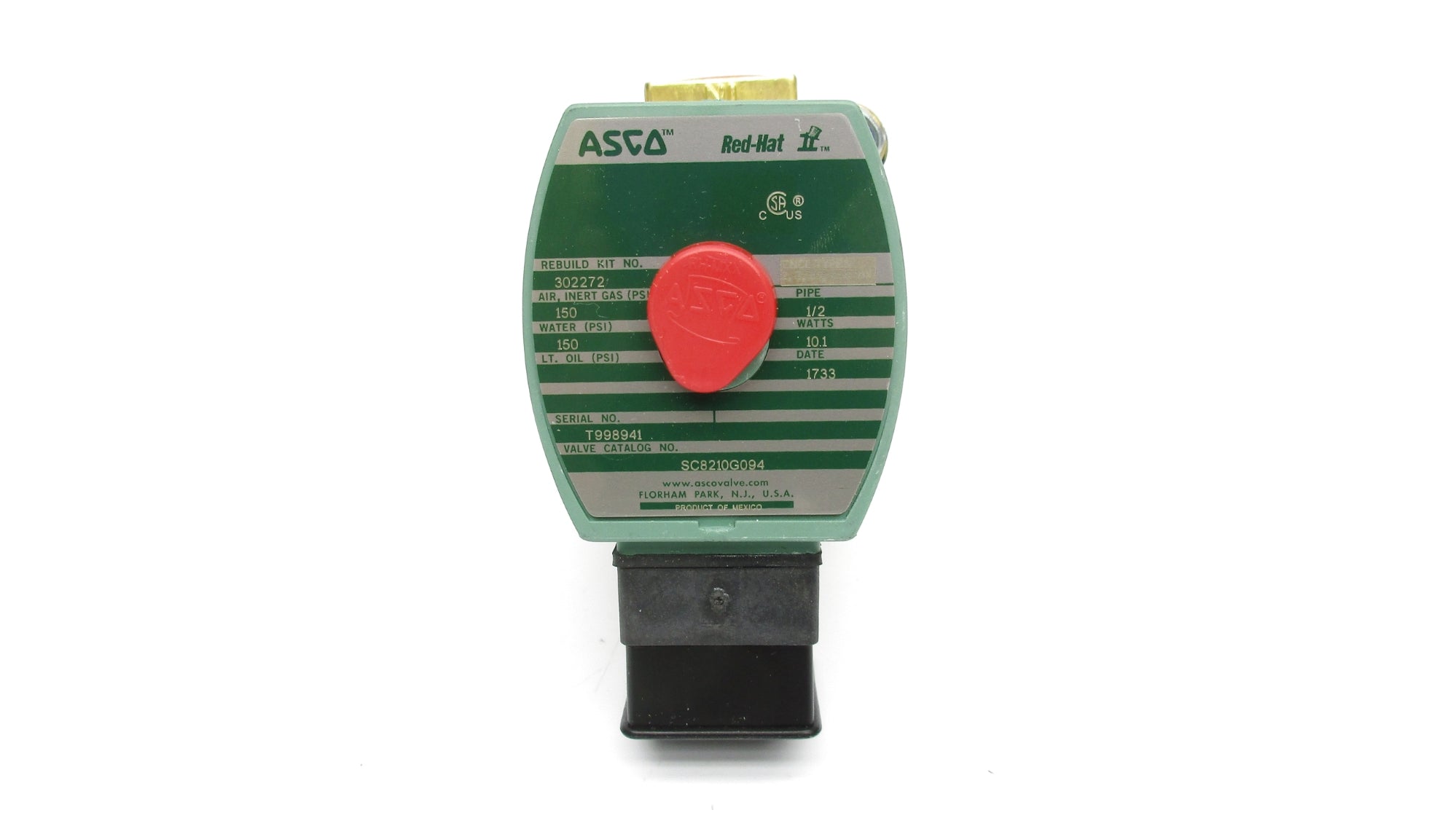 ASCO SC8210G094 120/60 110/50 150PSI NSMP