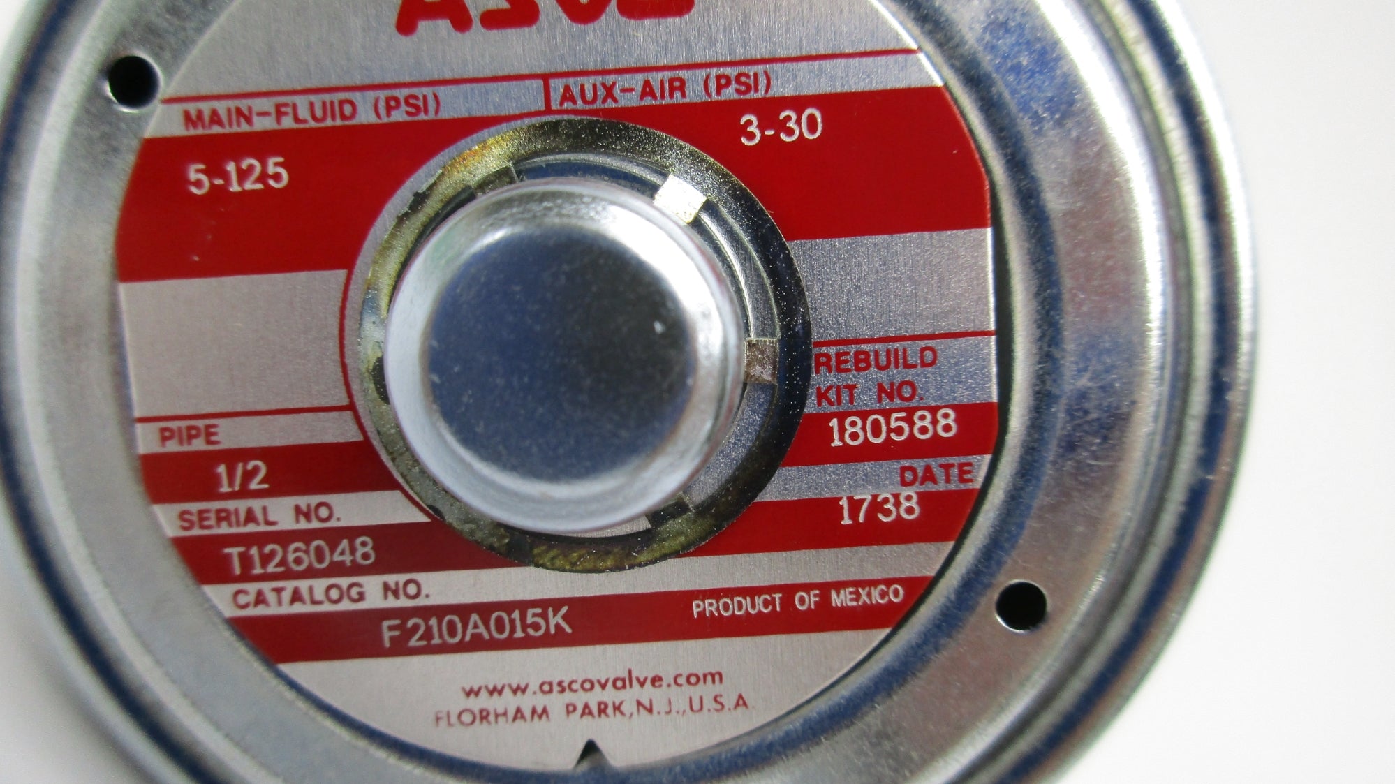 ASCO F210A015K 5-125PSI NSMP