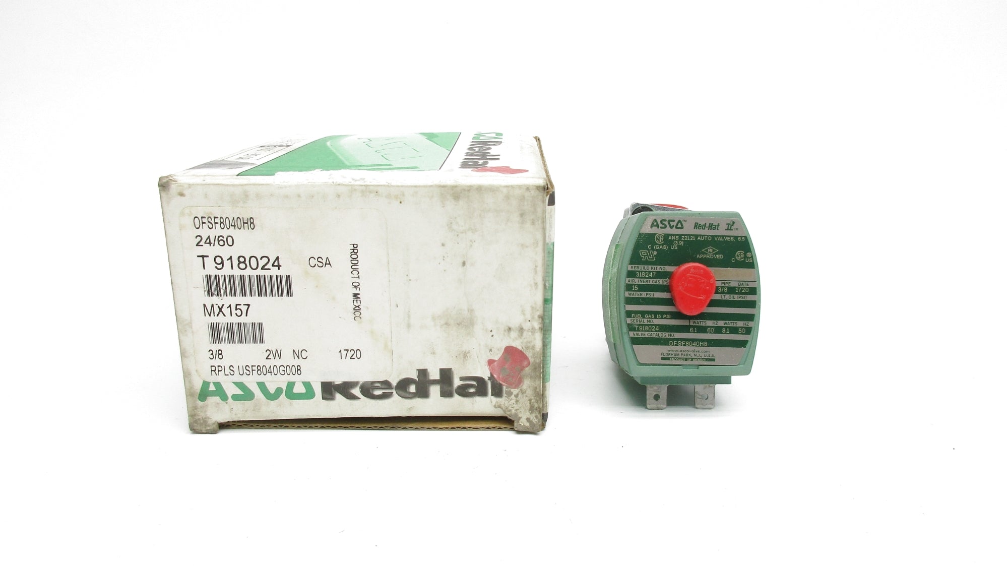 ASCO OFSF8040H8 24V 15PSI 3/8" NSMP