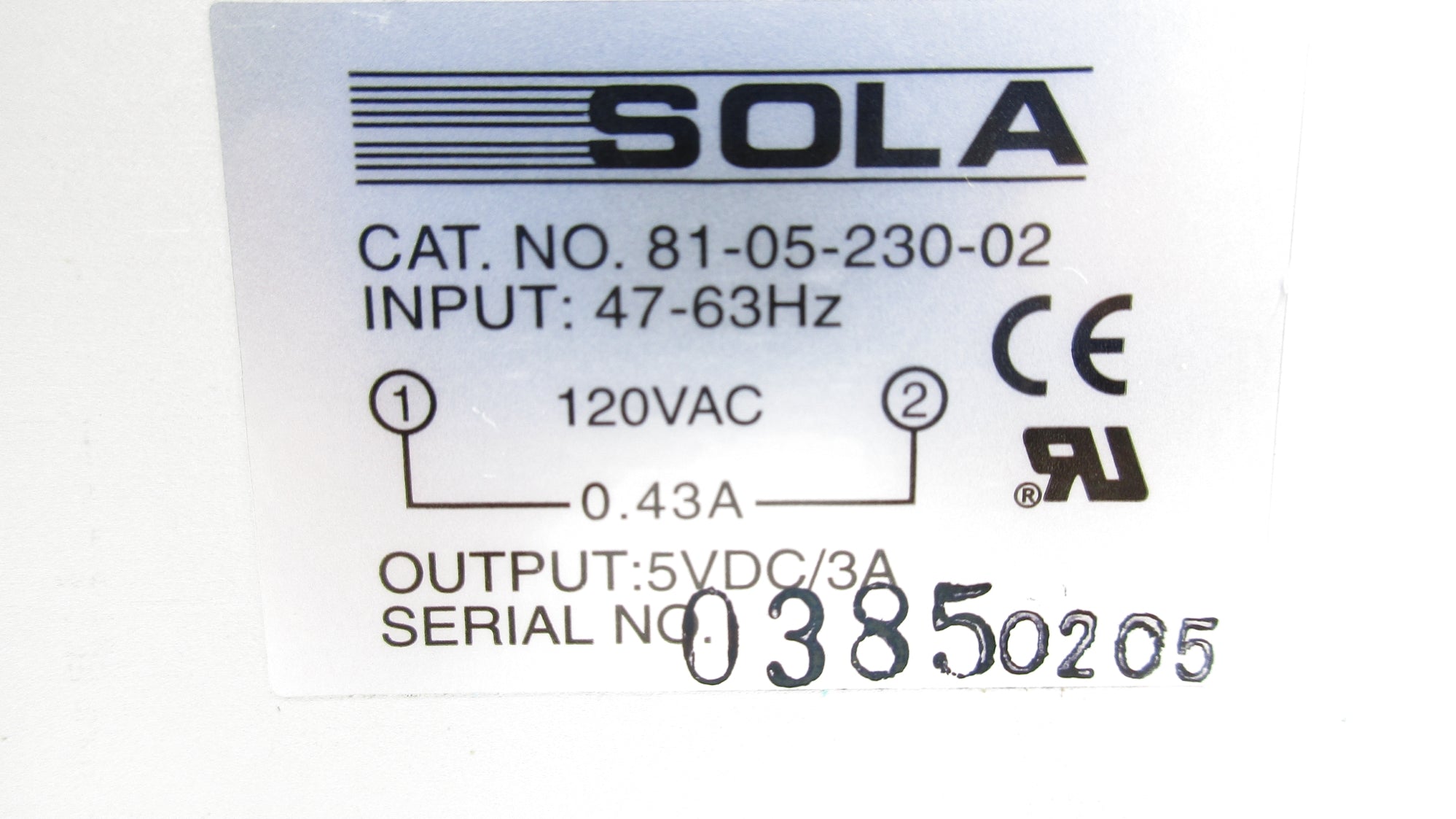 SOLA 81-05-230-02 NSNP