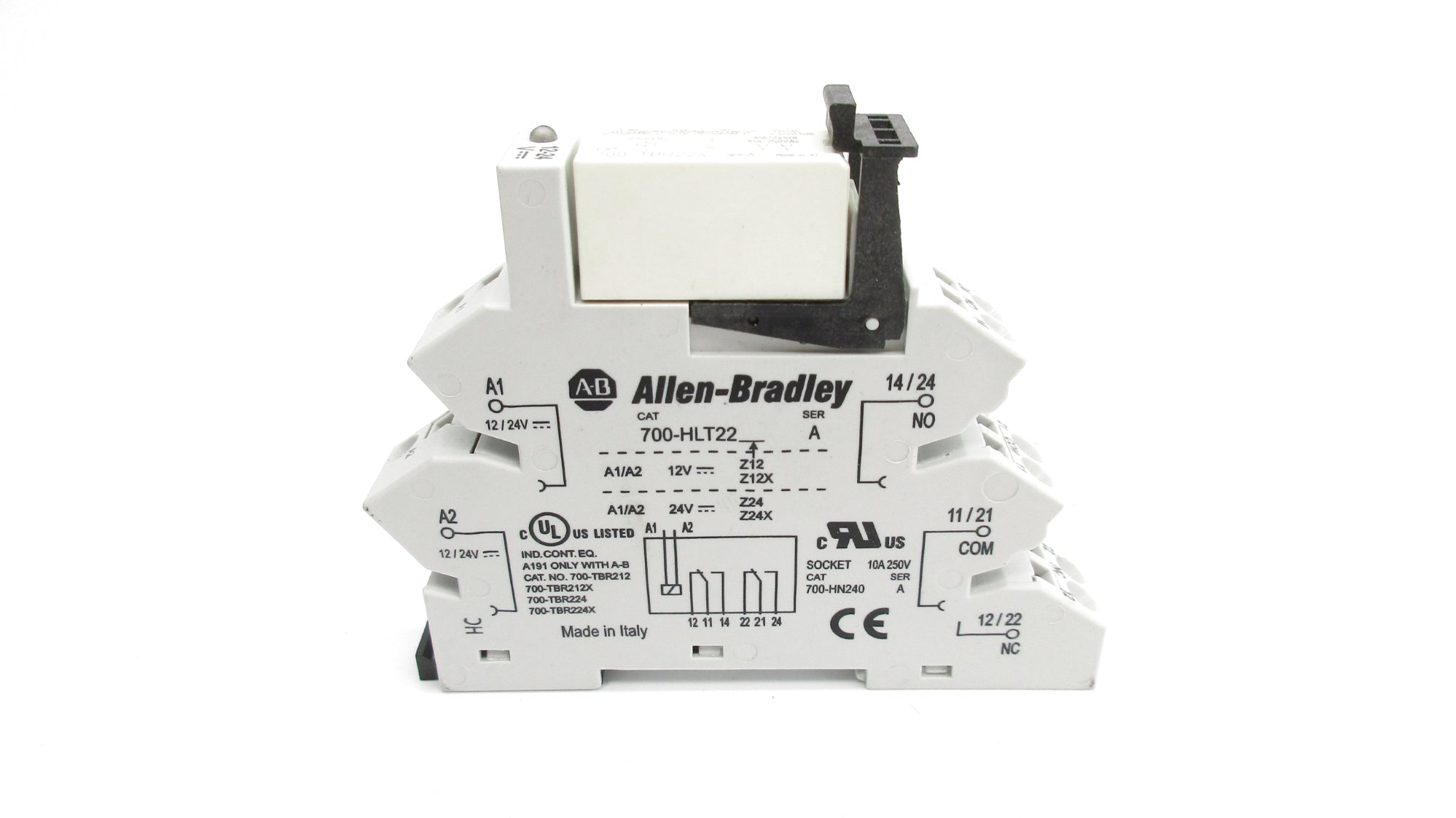 ALLEN BRADLEY 700-HLT22 700-TBR224 SER. A 10A 250V NSNP