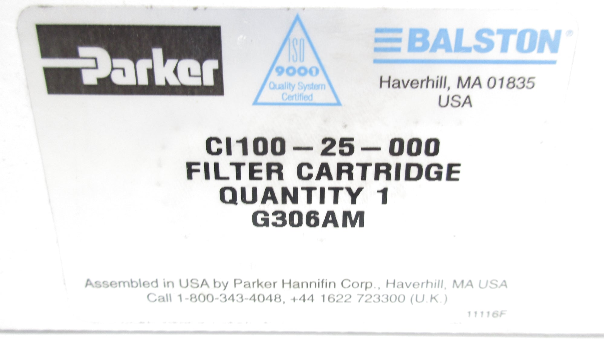 PARKER CI100-25-000 NSFS