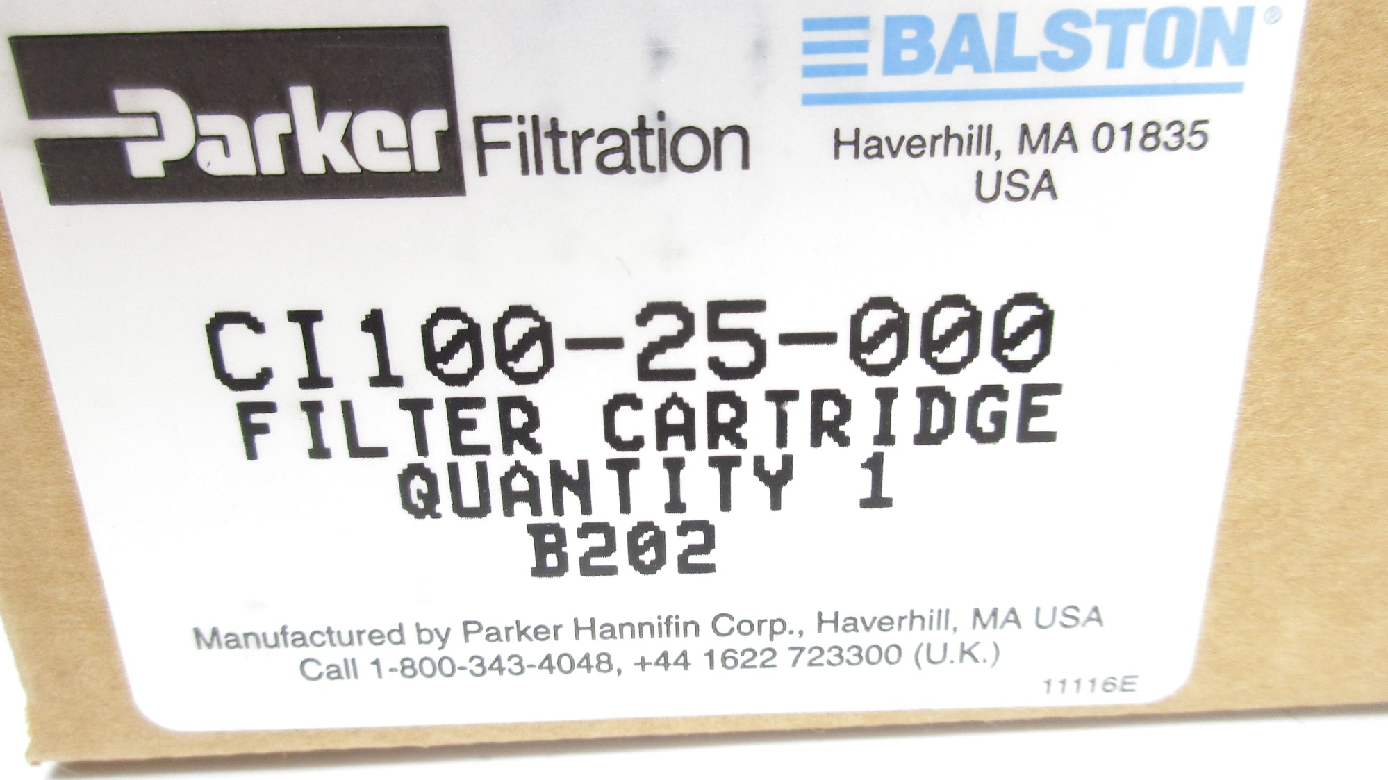 PARKER CI100-25-000 NSMP