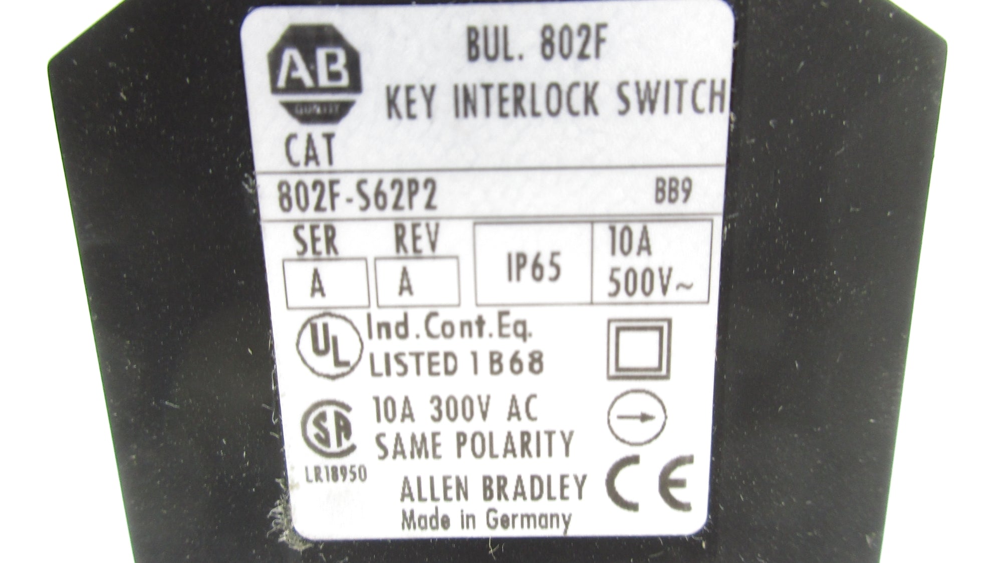 INDUSTRIAL SPARE PART 802F-S62P2 SER. A 500V 10A NSNP
