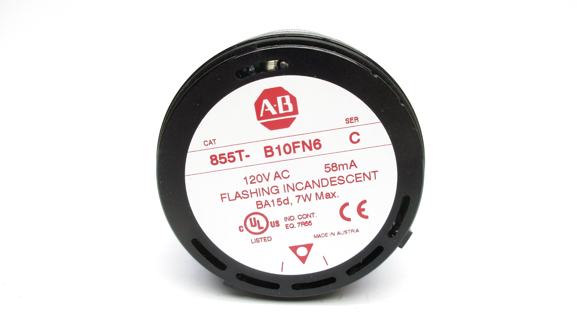 ALLEN BRADLEY 855T-B10FN6 SER. C 120VAC (WH) NSMP