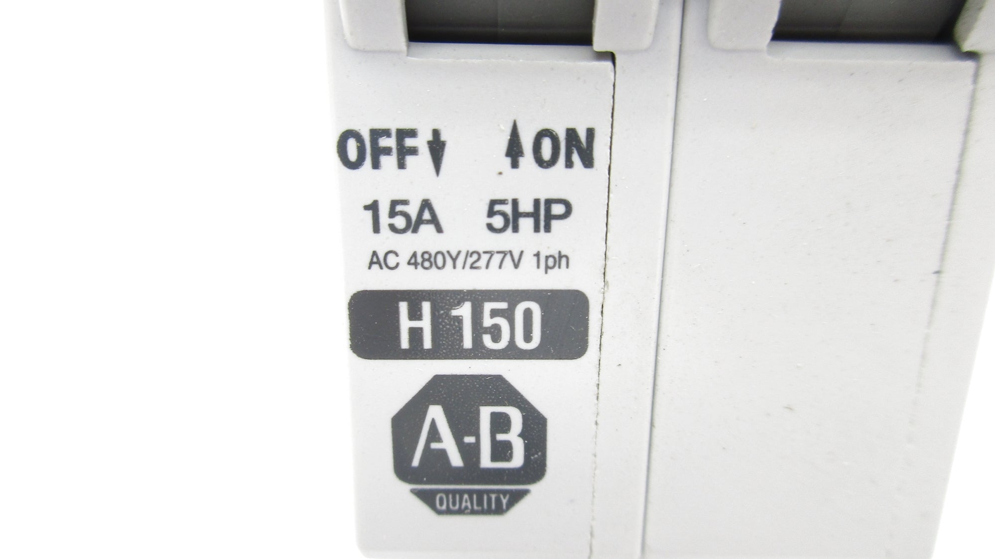 ALLEN BRADLEY 1492-CB2H150 SER. C 15A 277V (WH) NSMP