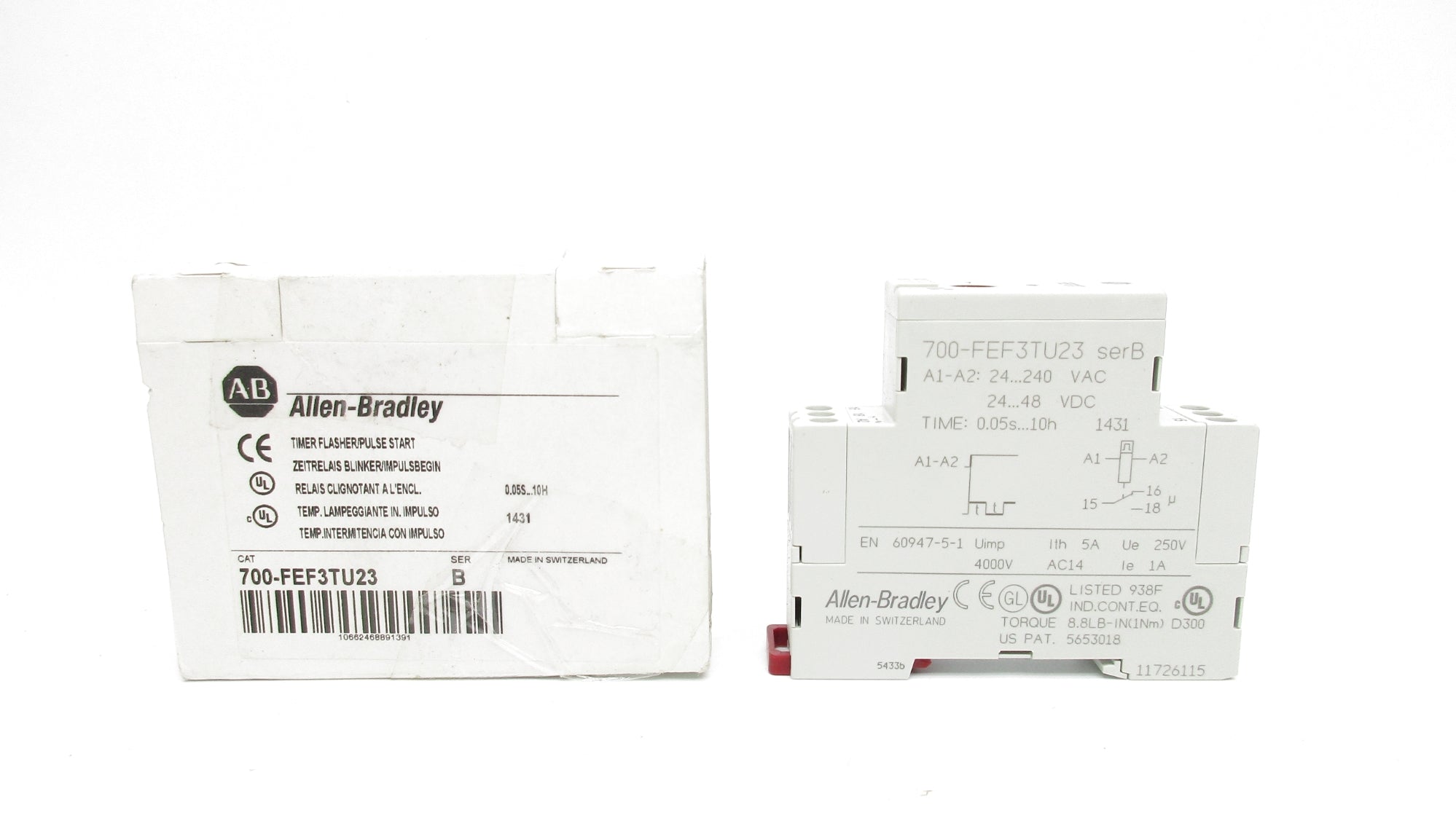 ALLEN BRADLEY 700-FEF3TU23 SER. B (WH) NSMP