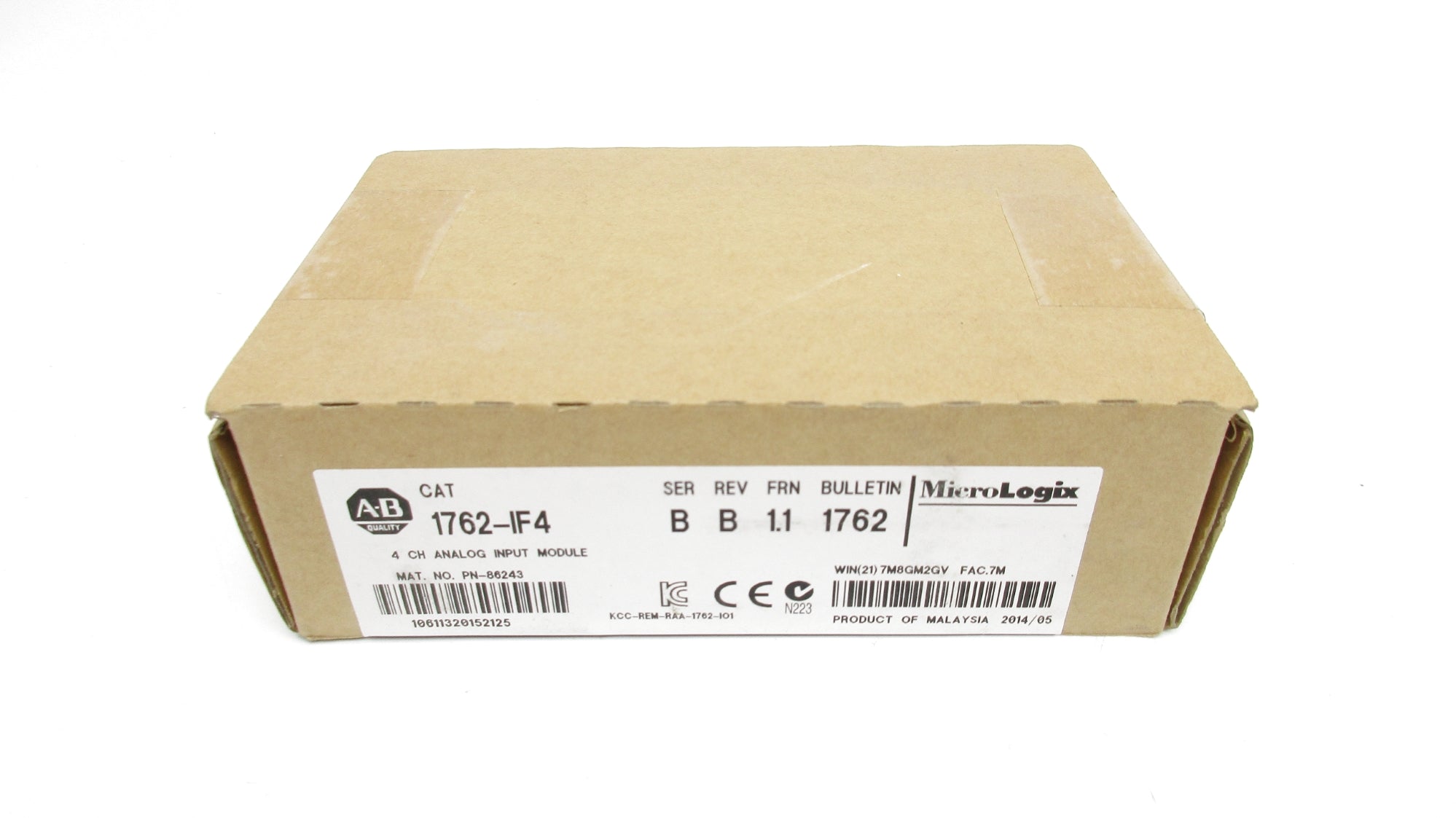 ALLEN BRADLEY 1762-IF4 SER. B F/W 1.1 DATE: 2014 NSFS