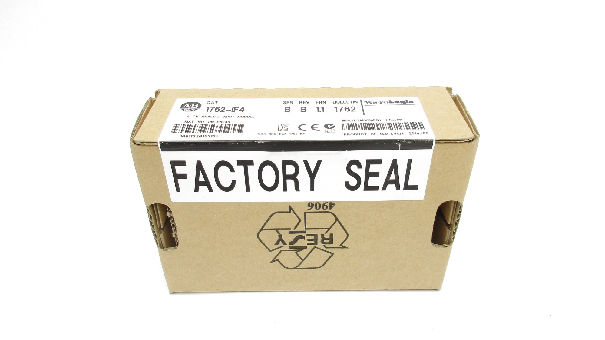 ALLEN BRADLEY 1762-IF4 SER. B F/W 1.1 DATE: 2014 NSFS