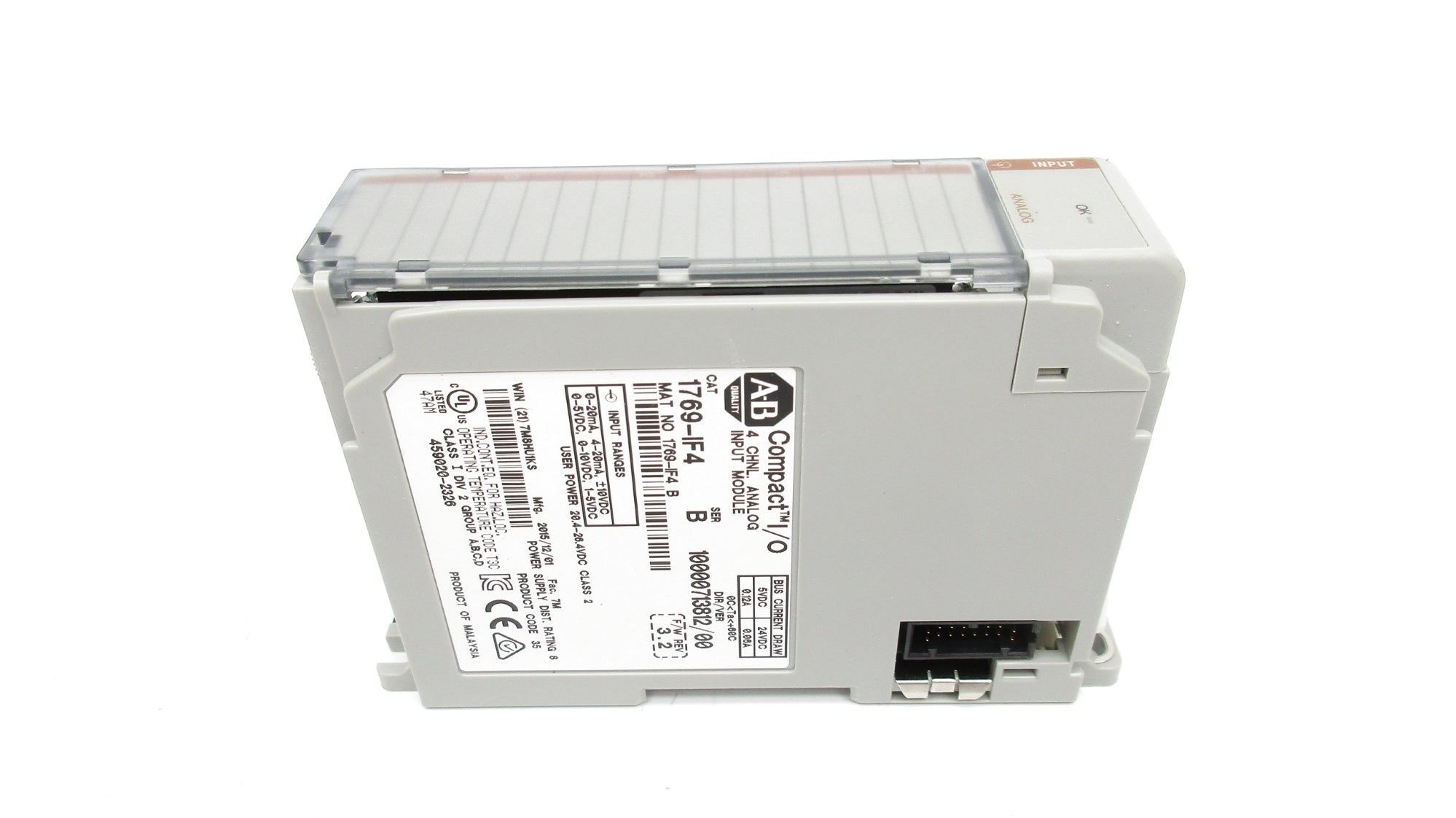 ALLEN BRADLEY 1769-IF4 SER. B F/W 3.2 NSMP
