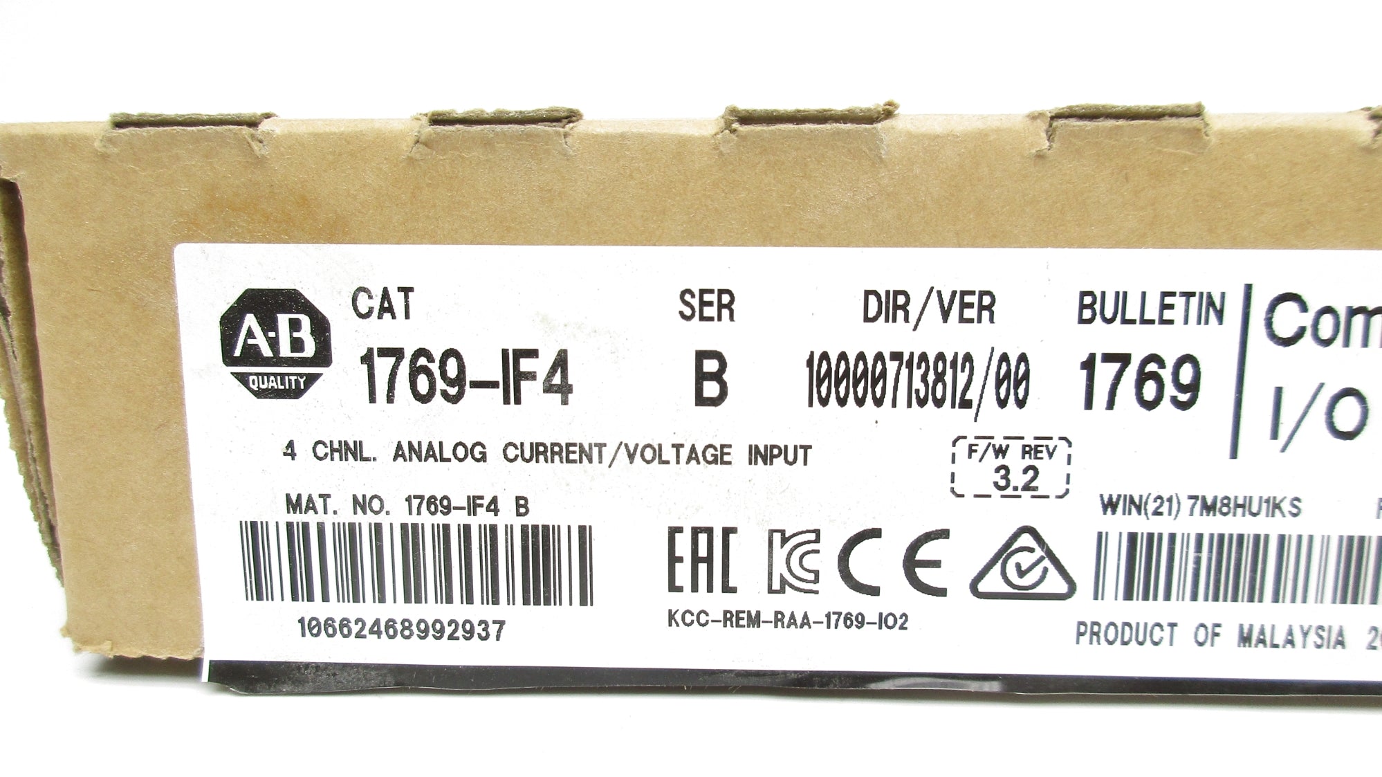 ALLEN BRADLEY 1769-IF4 SER. B F/W 3.2 NSMP