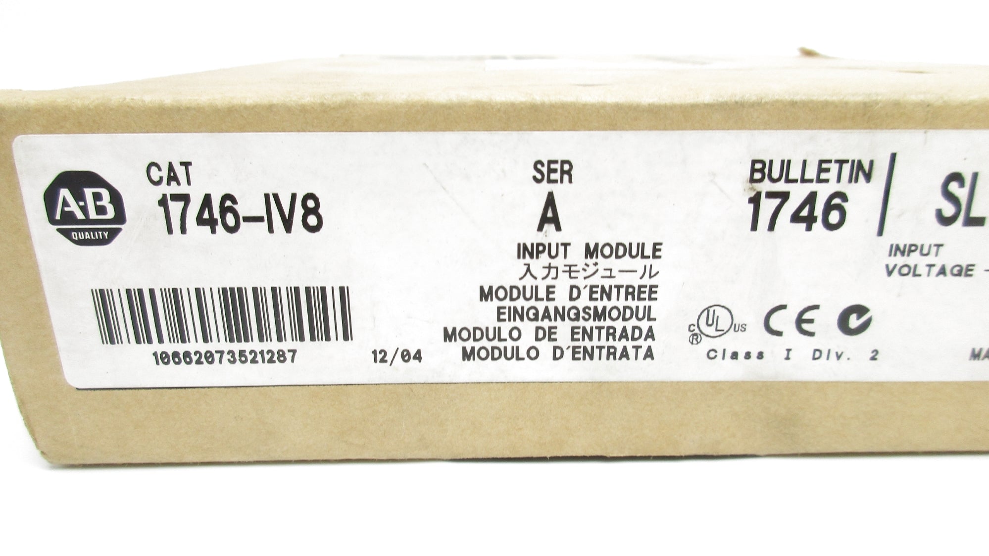 ALLEN BRADLEY 1746-IV8 SER. A NSMP