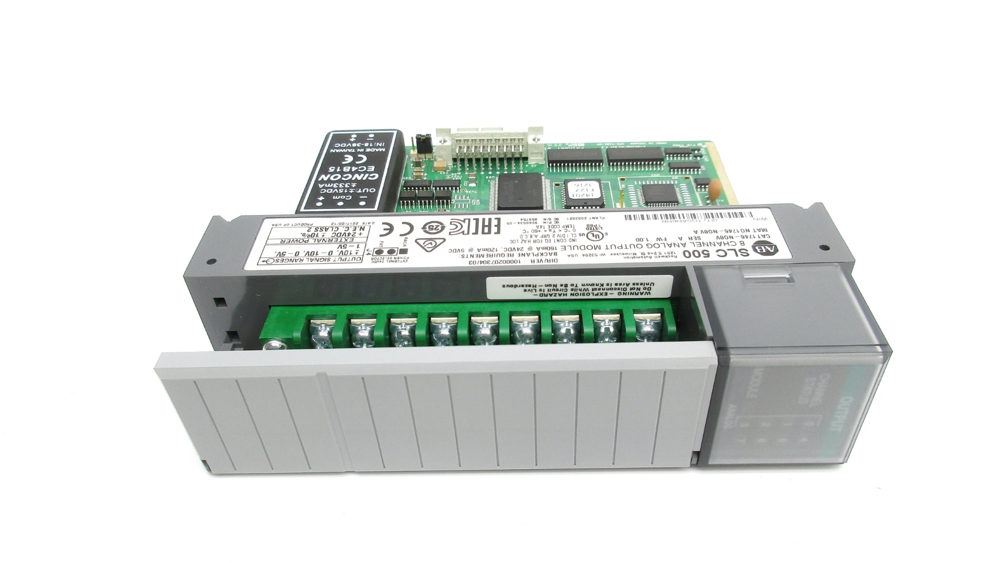 ALLEN BRADLEY 1746-NO8V SER. A F/W 1.00 24VDC NSMP