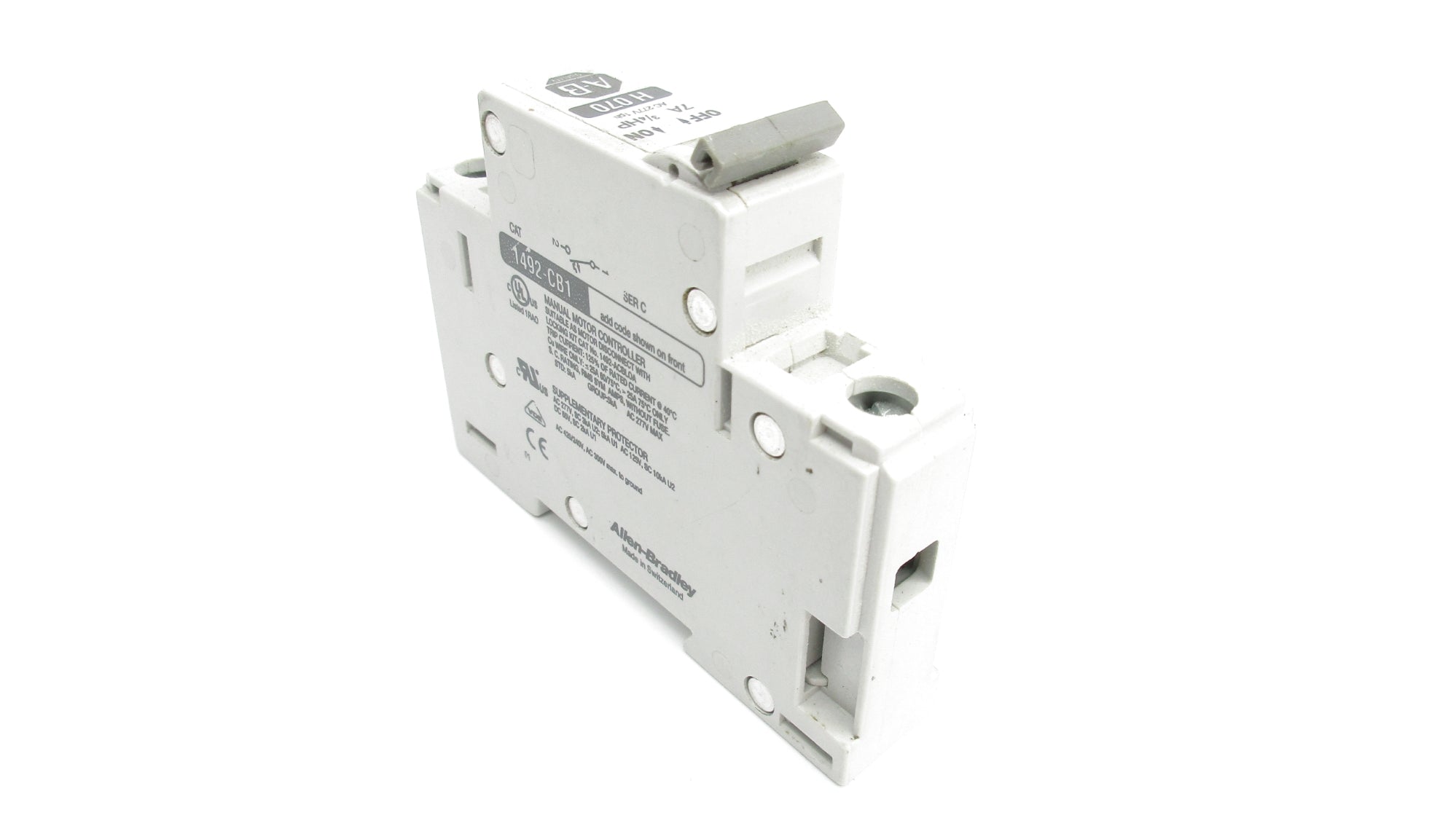 ALLEN BRADLEY 1492-CB1H070 SER. C 7A 277VAC UNMP