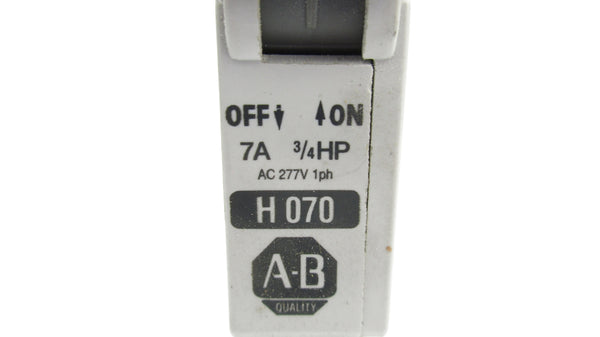 ALLEN BRADLEY 1492-CB1H070 SER. C 7A 277VAC UNMP